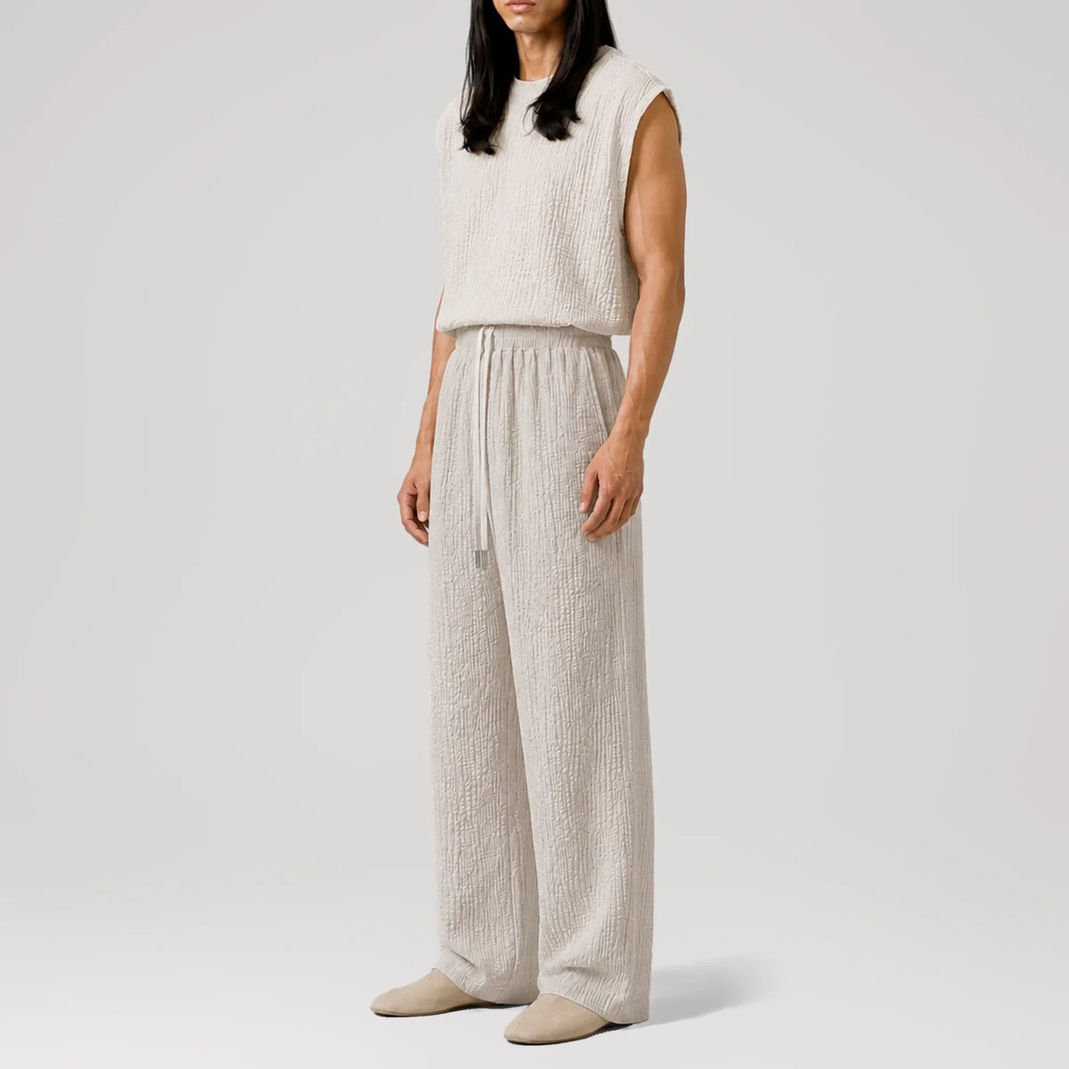 AngelWeave Sand Gauze Lounge Pants, side view