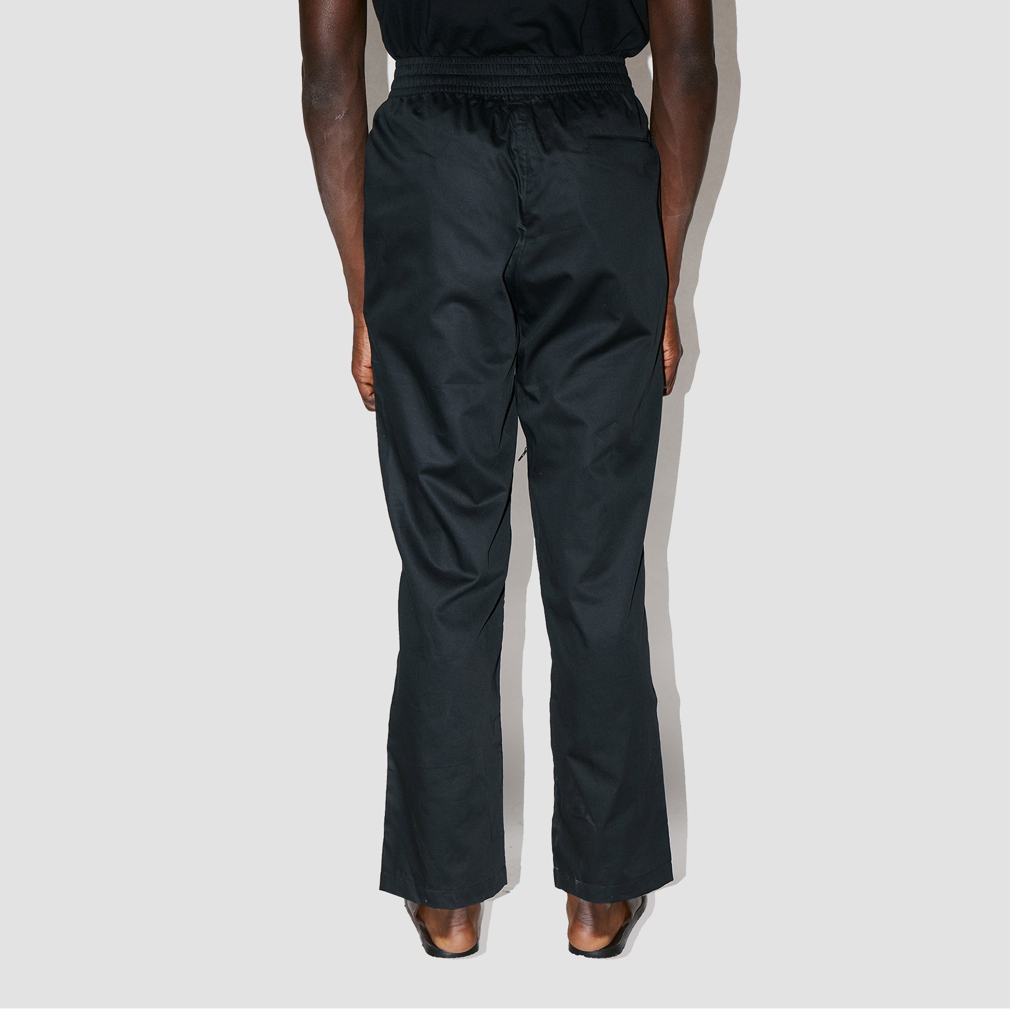 GizaFine Black Satin Lounge Pants