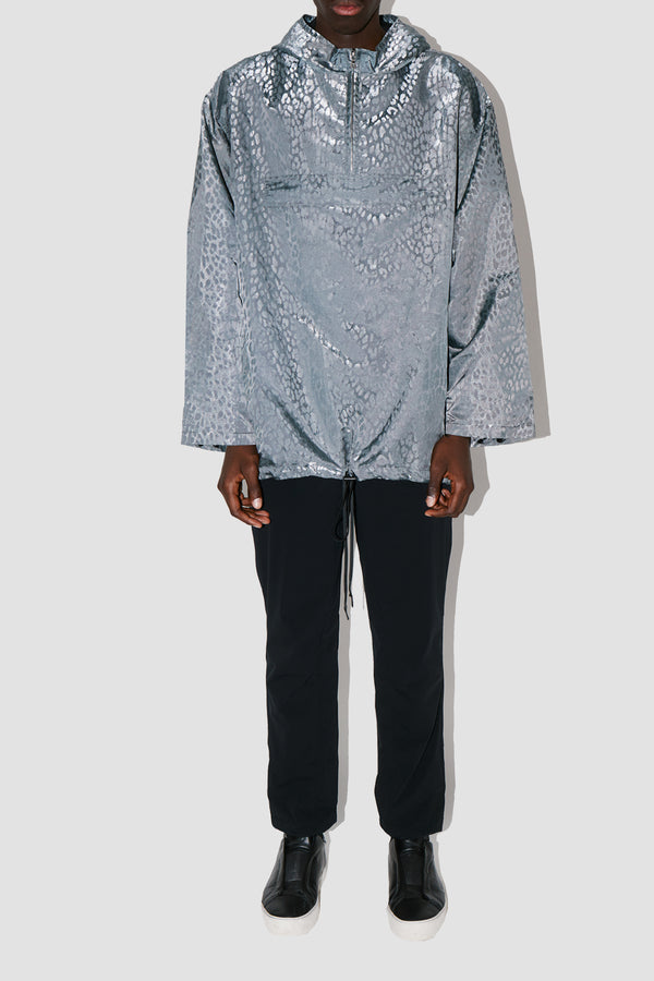 Leopard Space Long Poncho