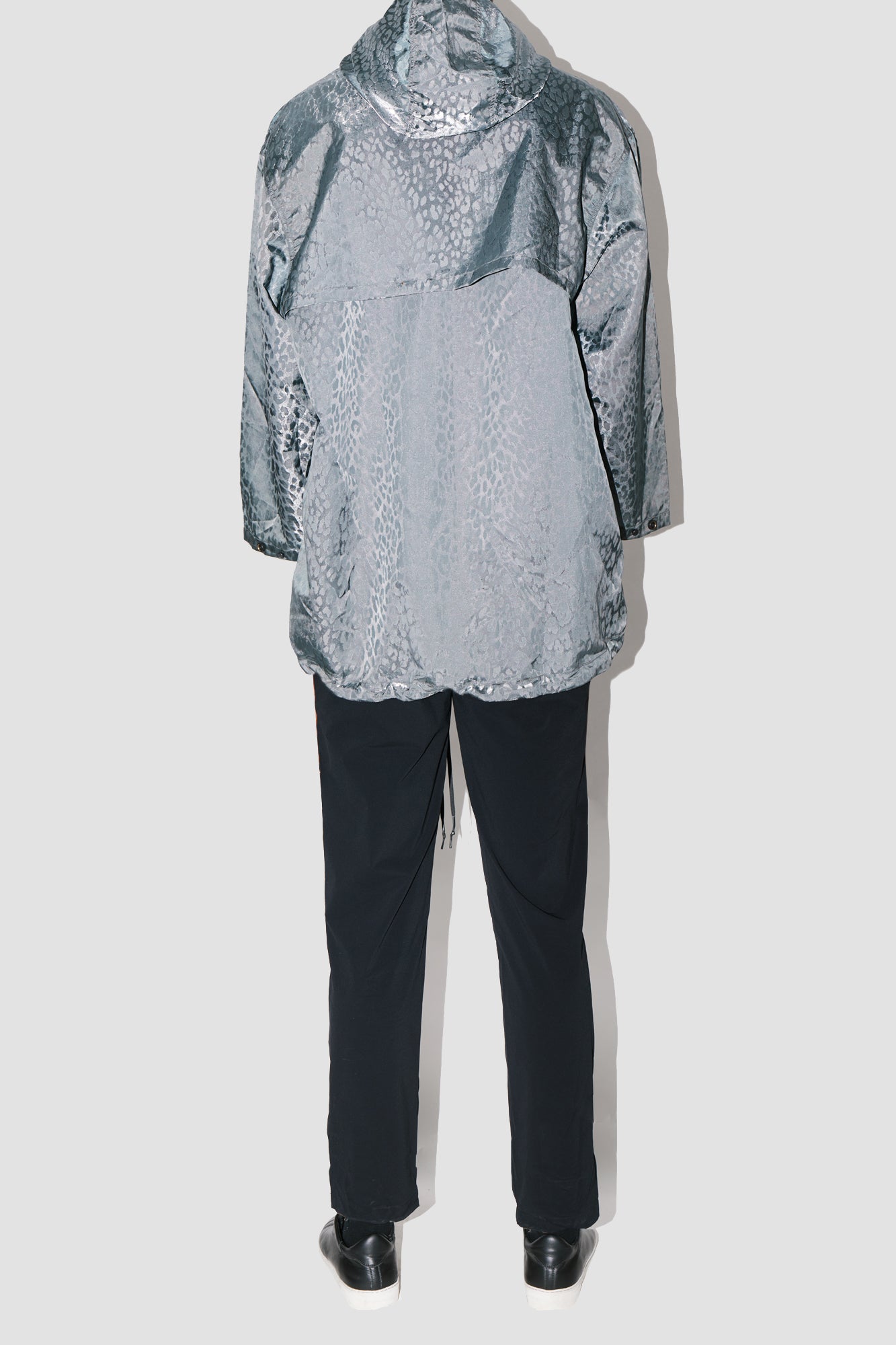 Leopard Space Long Poncho