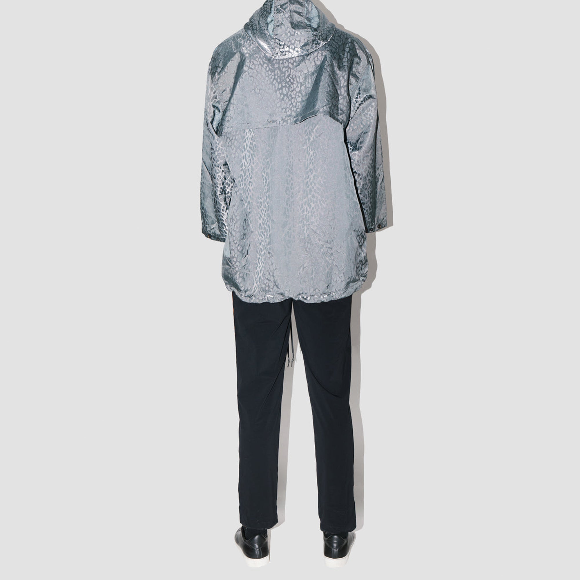 Leopard Space Long Poncho