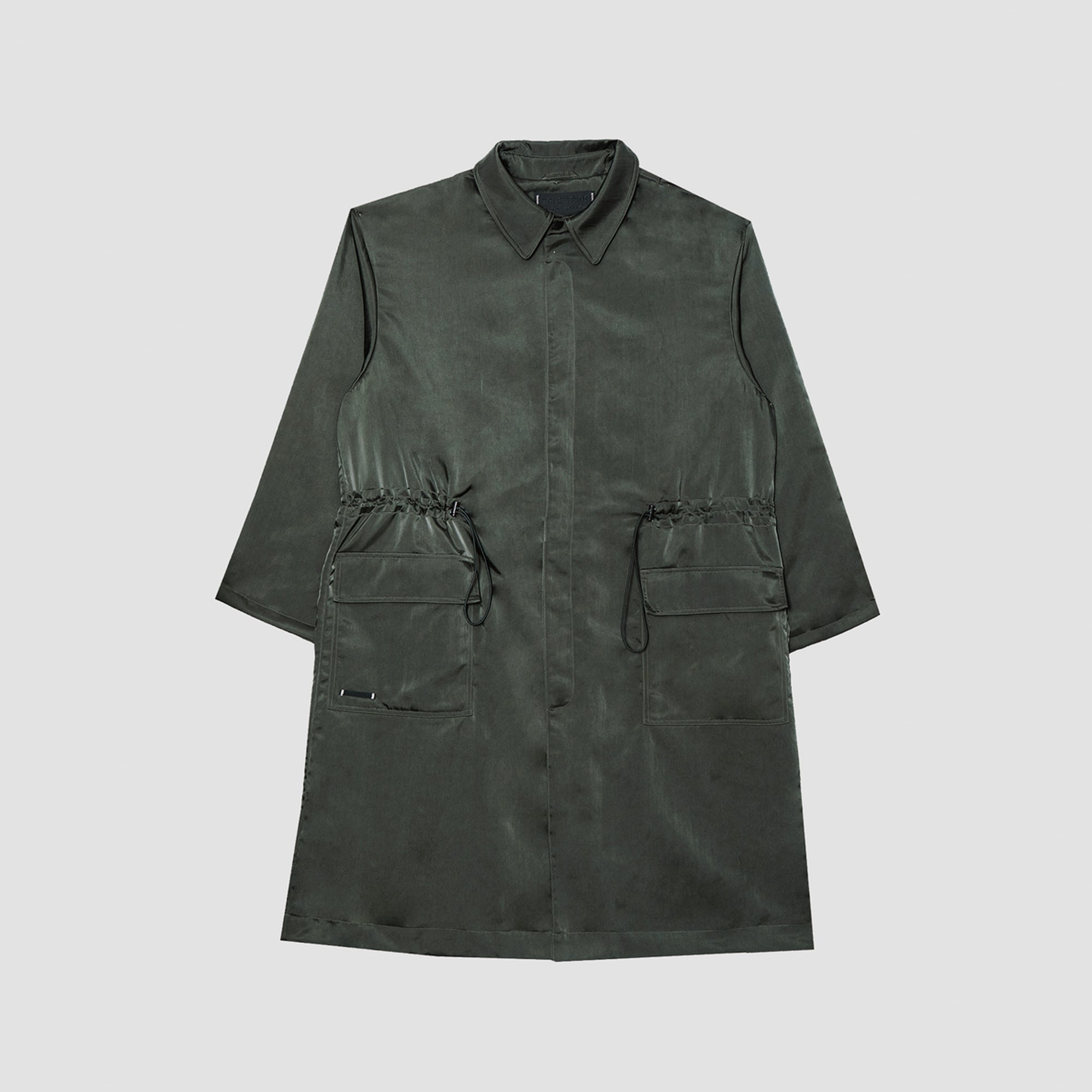 HeavyProtect Army Green Trench Coat