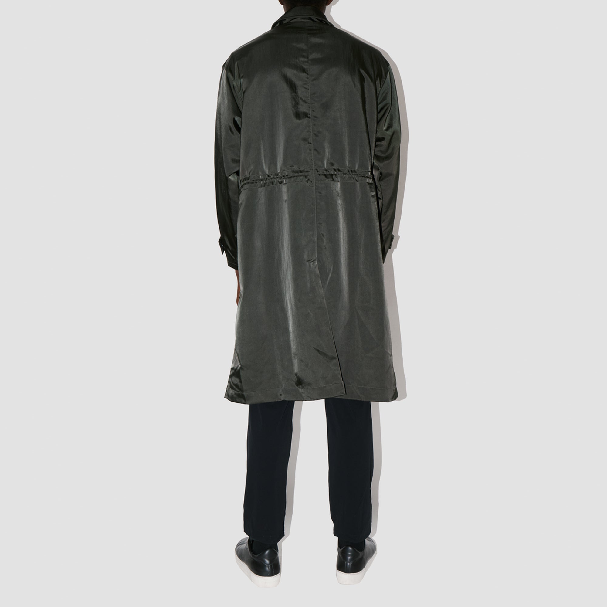 HeavyProtect Army Green Trench Coat