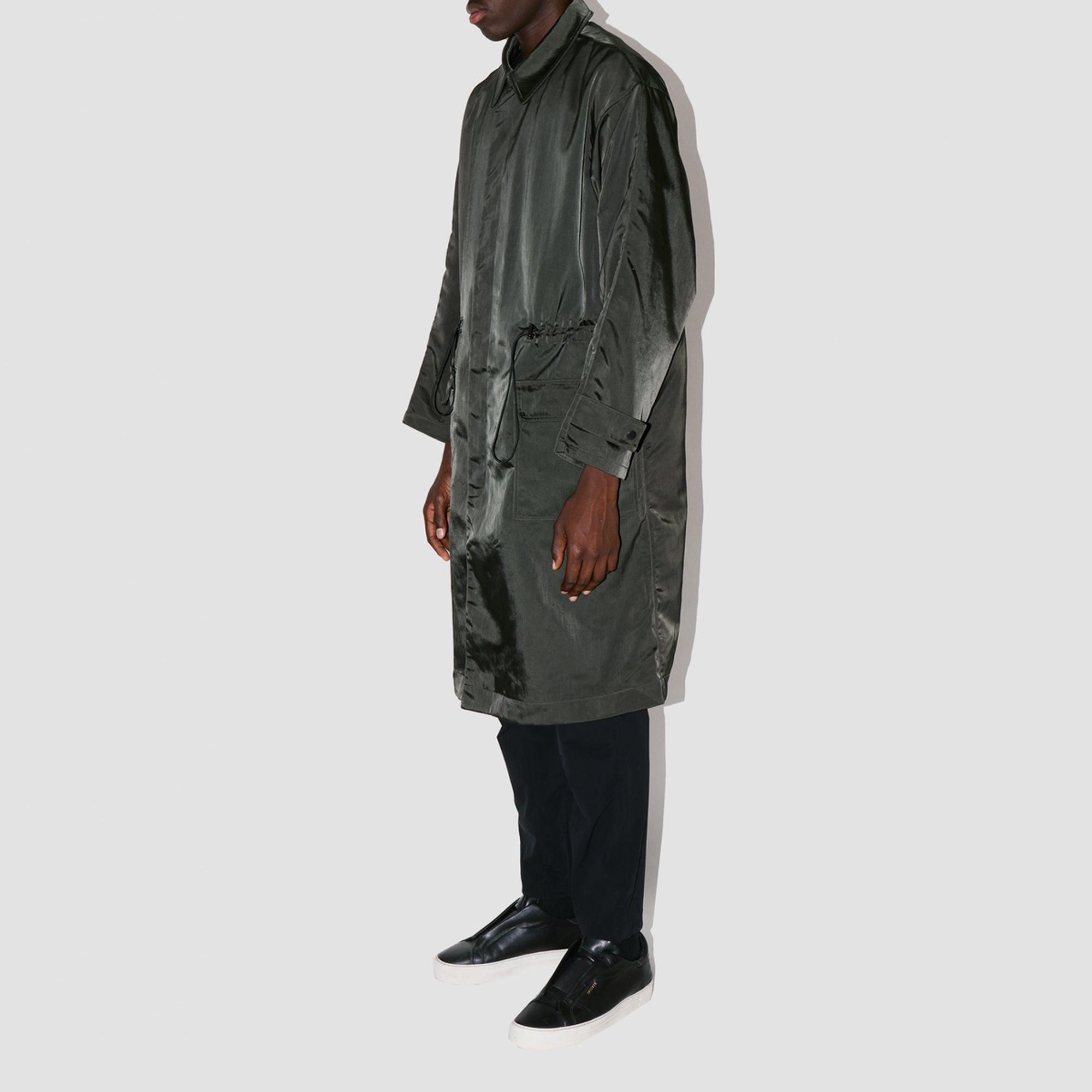HeavyProtect Army Green Trench Coat