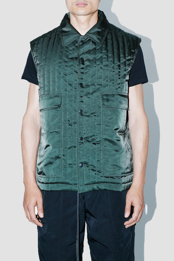 HeavyProtect Army Green Quilted Jacket