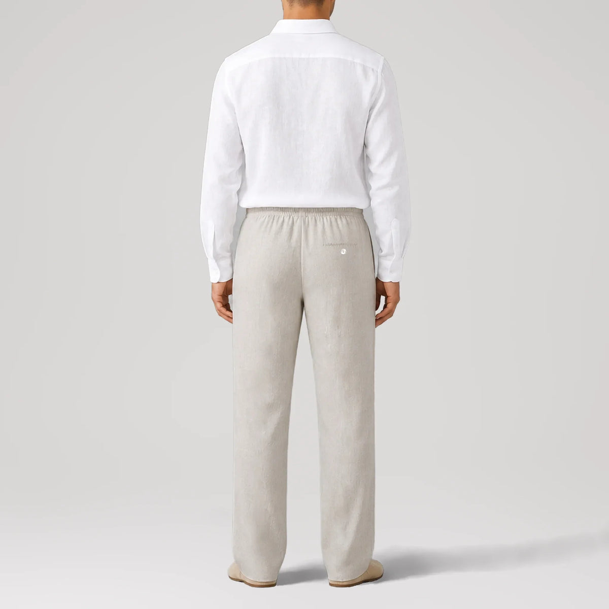 TerraLinen Sand Classic Pants, back view