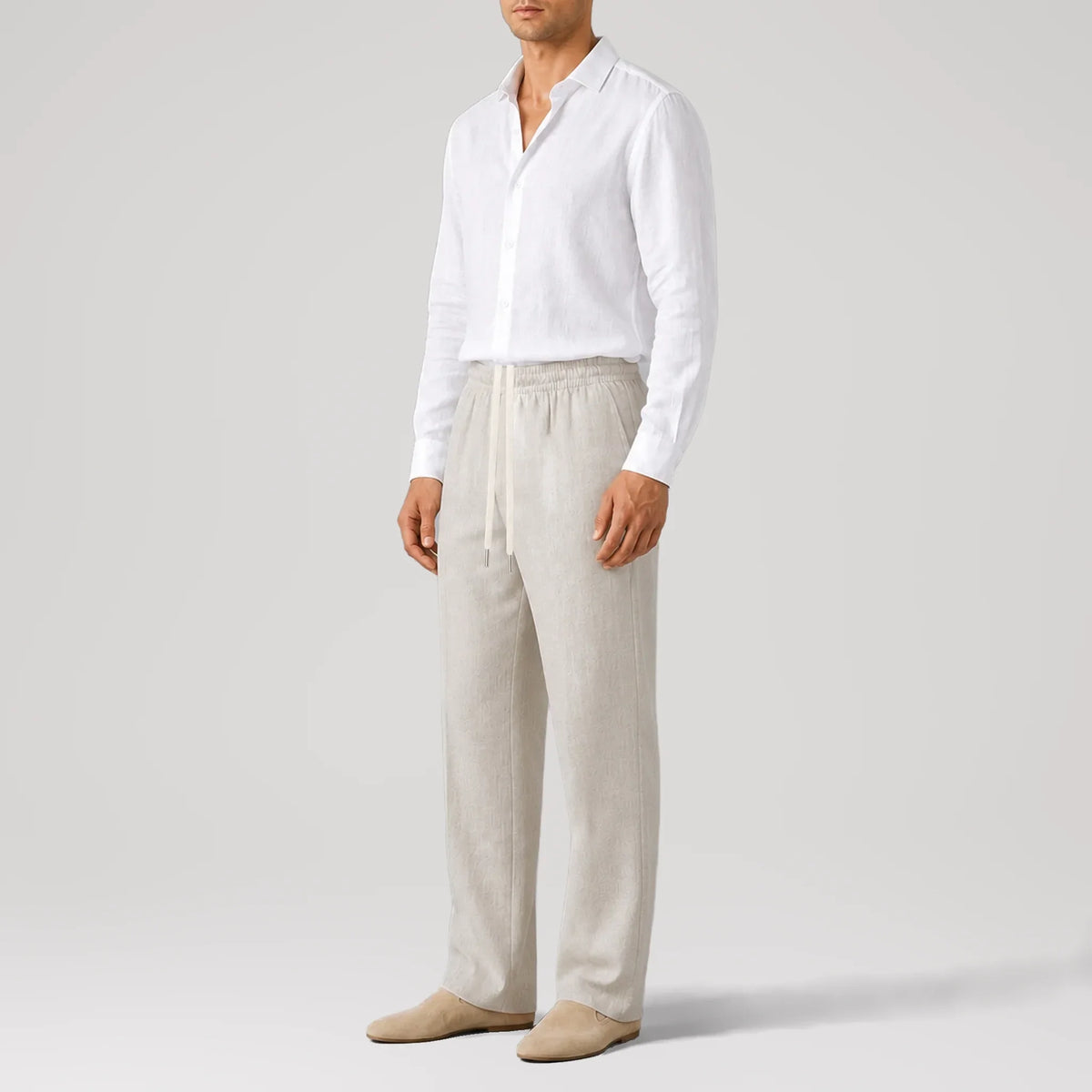 TerraLinen Sand Classic Pants, side view