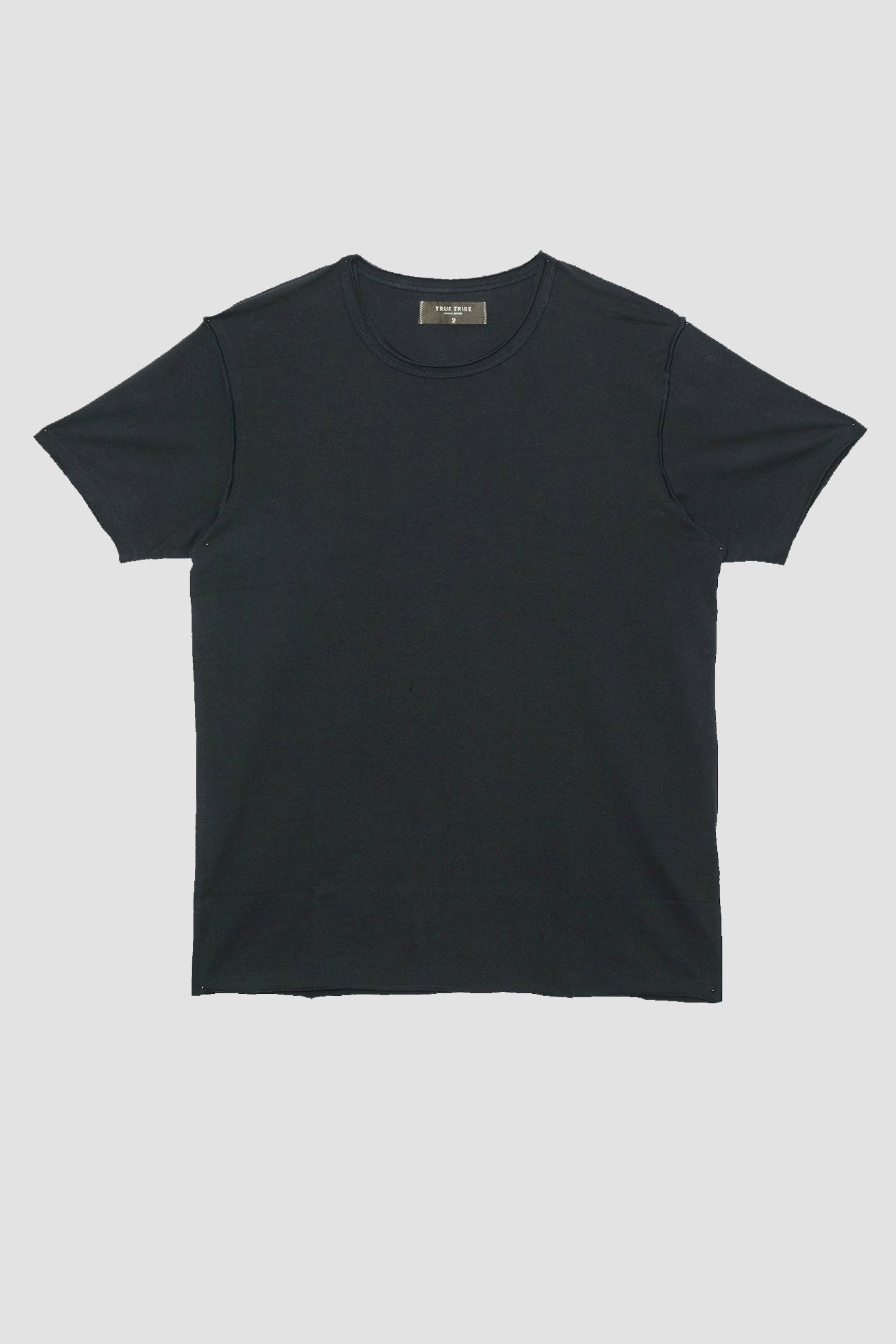 ElevaPima Black Raw Edges Oversized T-Shirt
