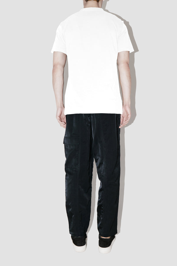 ElevaPima White Raw Edges Oversized T-Shirt