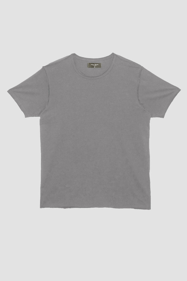Taupe Raw Edges Oversized T-Shirt