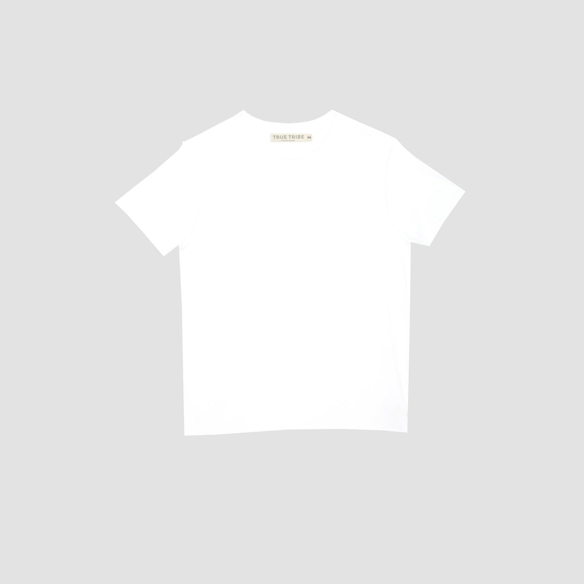 ElevaPima White Raw Edges Oversized T-Shirt