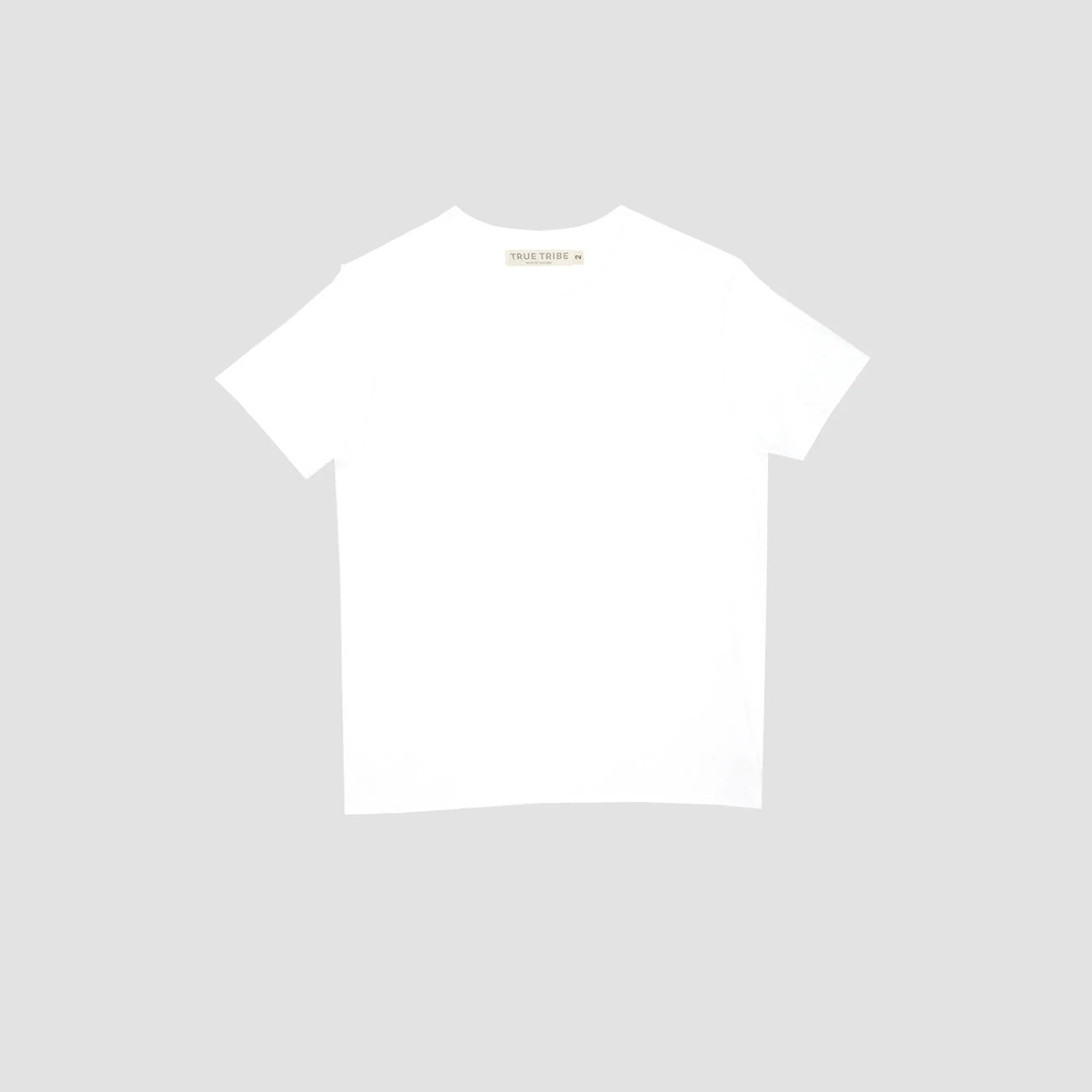 ElevaPima White Raw Edges Oversized T-Shirt