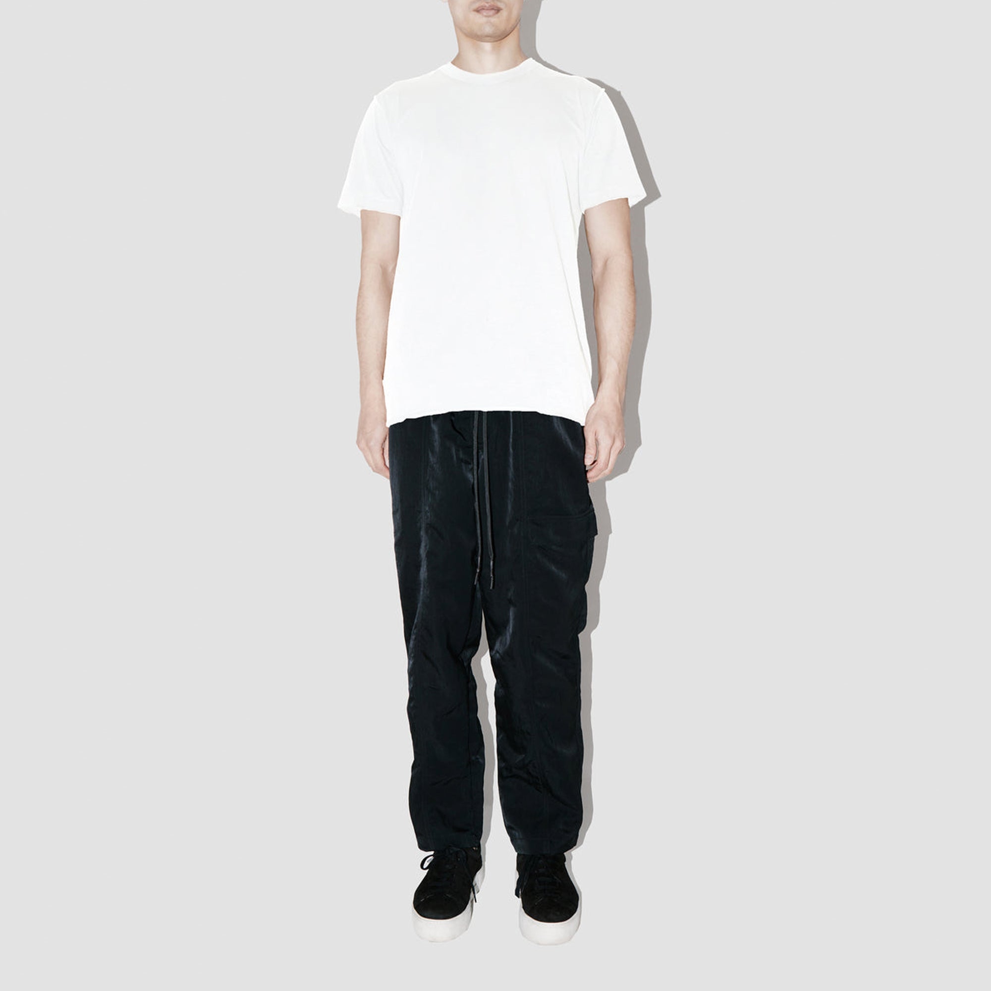 ElevaPima White Raw Edges Oversized T-Shirt