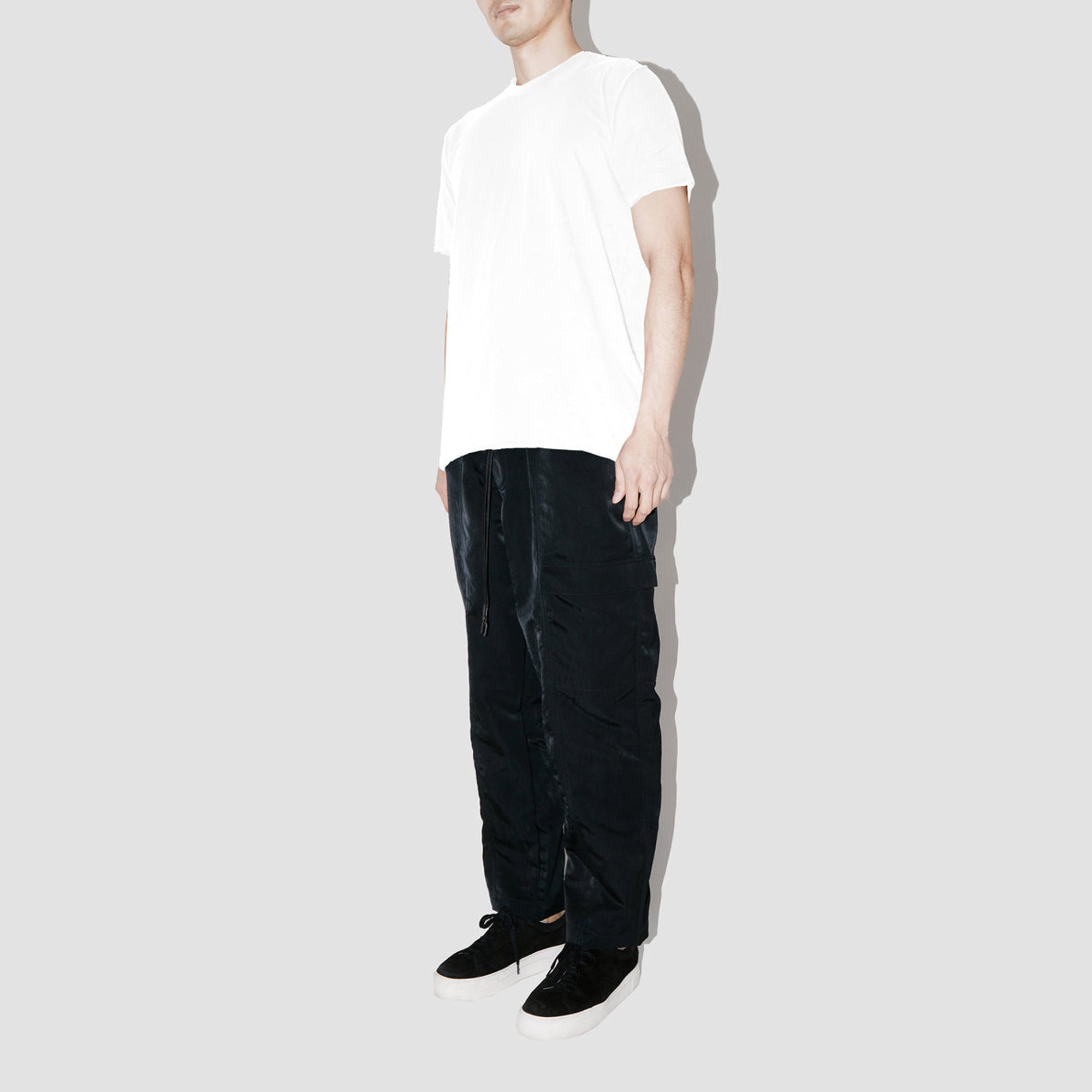 ElevaPima White Raw Edges Oversized T-Shirt