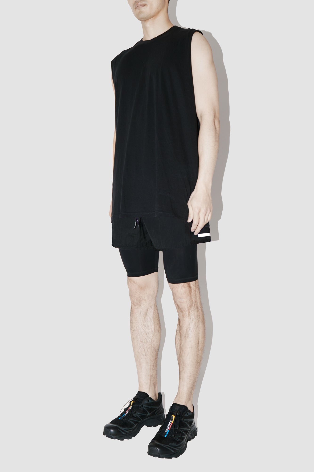 ElevaPima Black Sleeveless T-Shirt