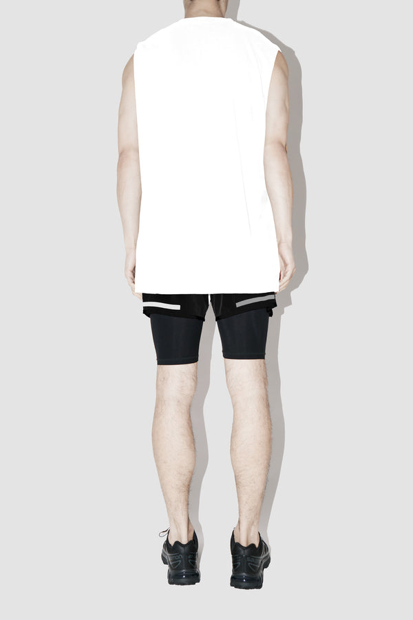 ElevaPima White Sleeveless T-Shirt