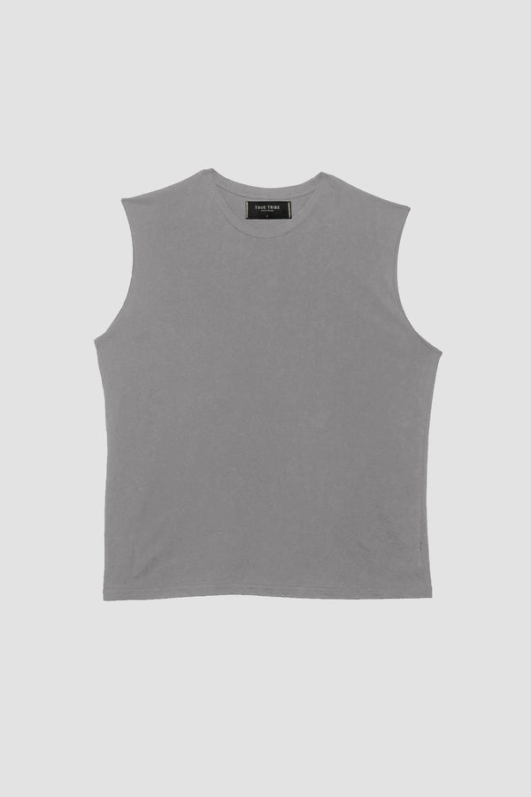 Taupe Sleeveless T-Shirt