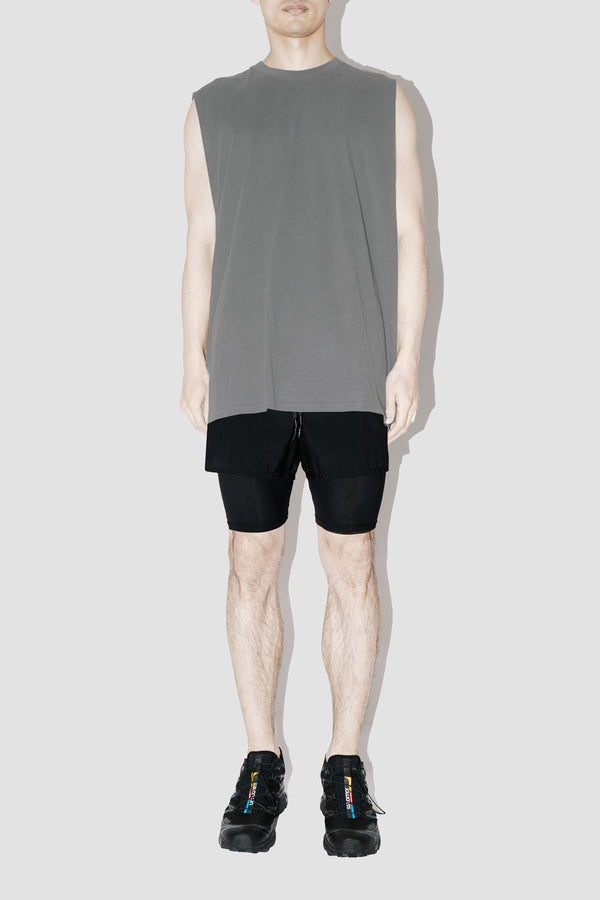 Taupe Sleeveless T-Shirt