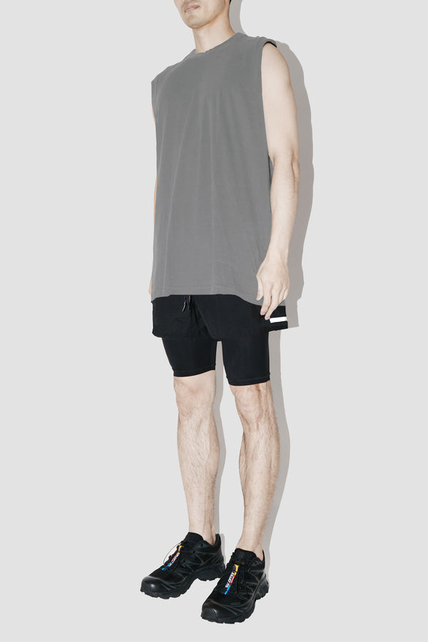 Taupe Sleeveless T-Shirt