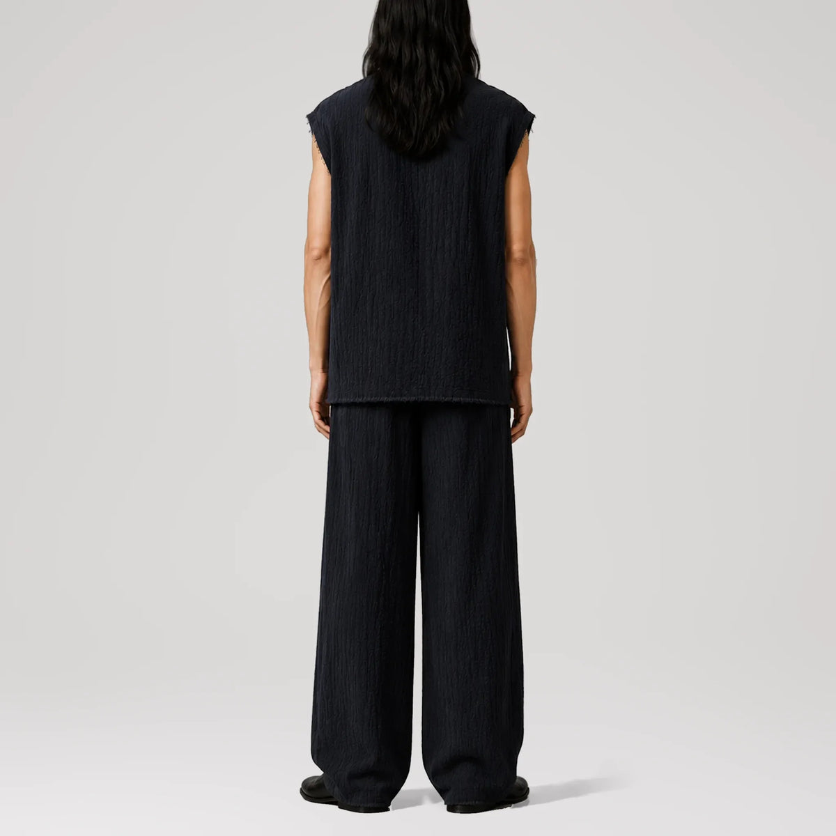 AngelWeave Midnight Sleeveless Tee, back view