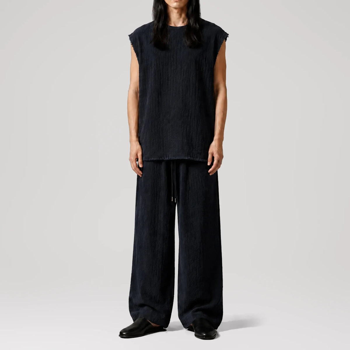 AngelWeave Midnight Sleeveless Tee, front view