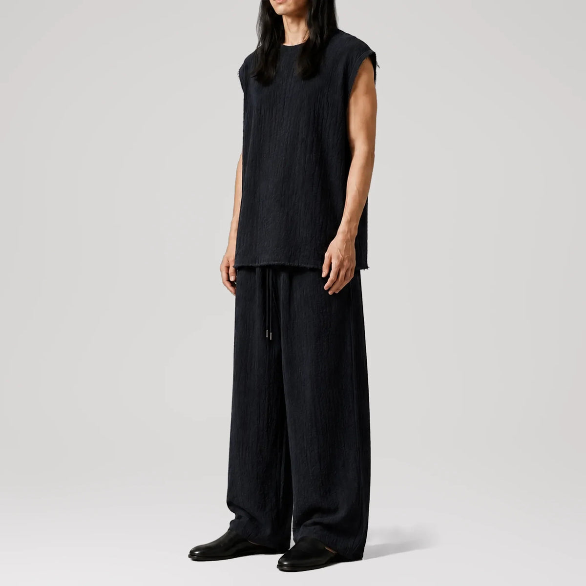 AngelWeave Midnight Sleeveless Tee, side view