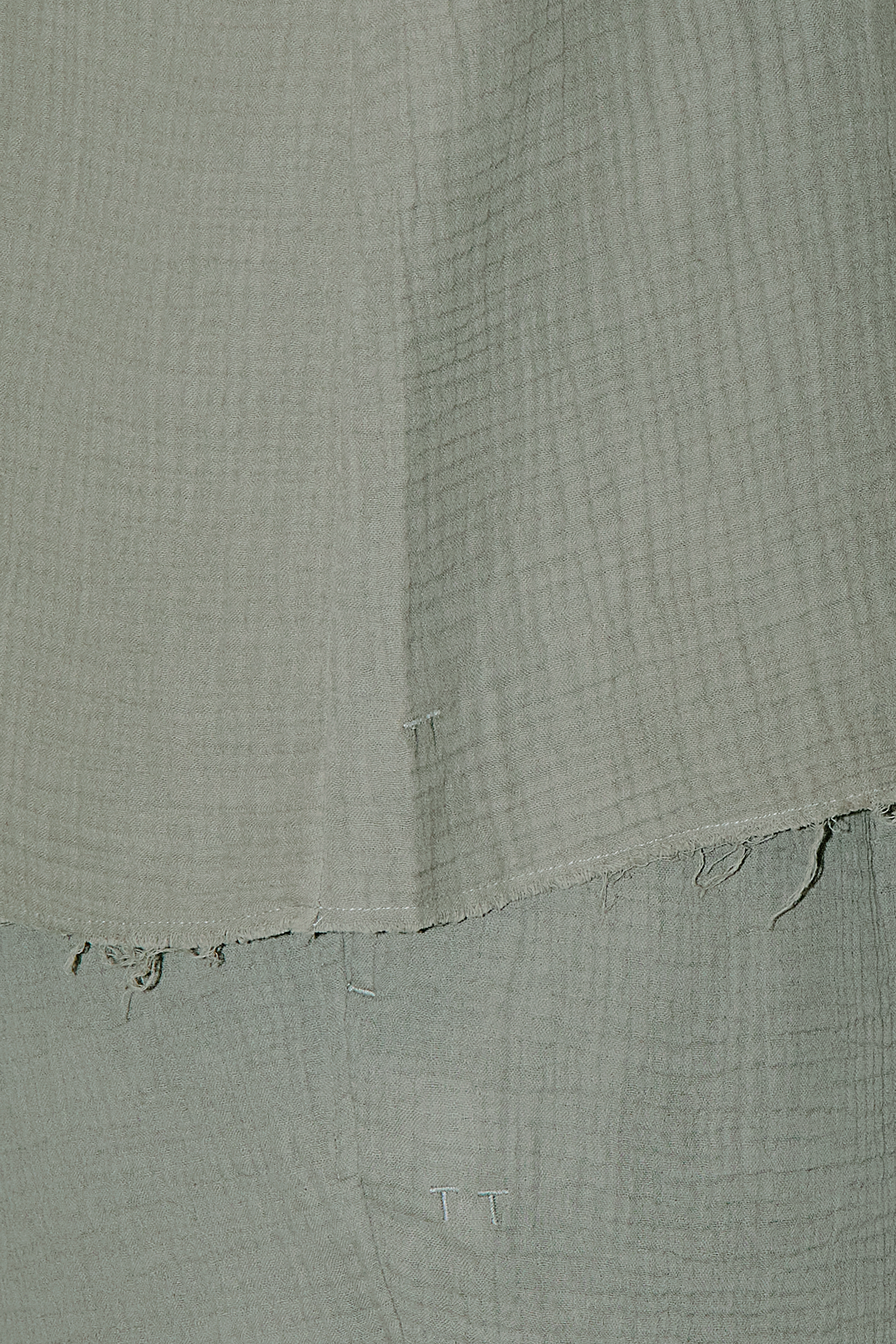 AngelWeave Khaki Gauze Sleeveless T-Shirt