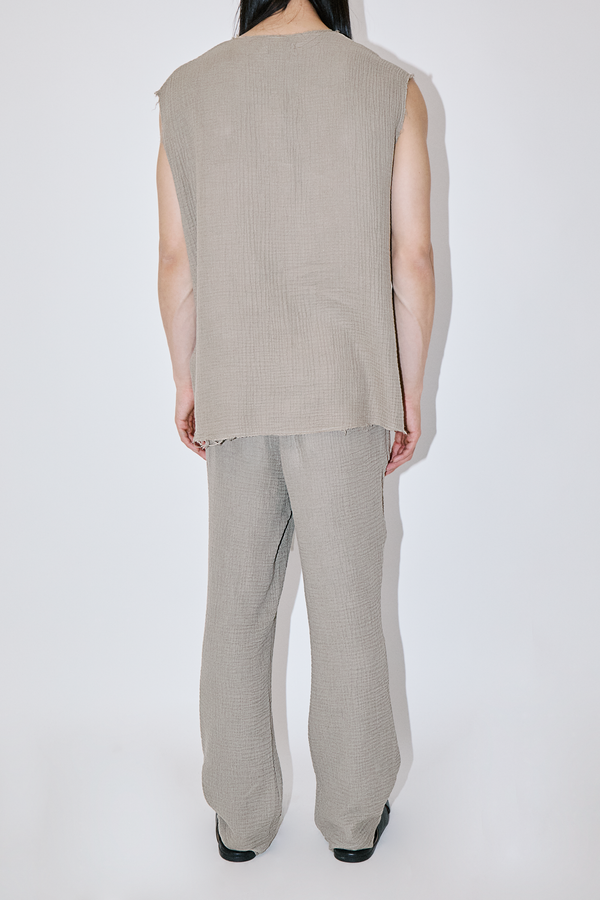 AngelWeave Sand Gauze Sleeveless T-Shirt