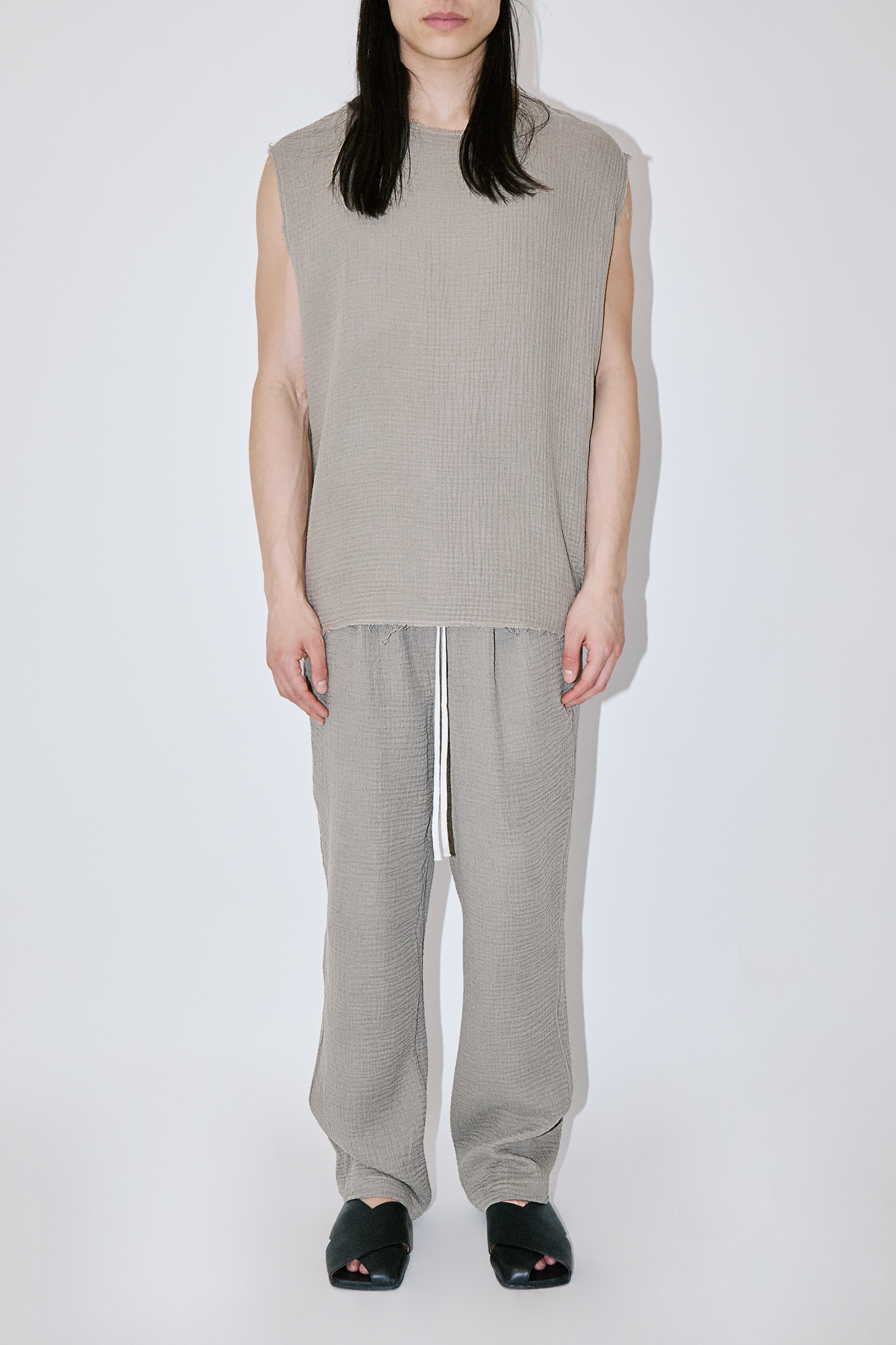 AngelWeave Sand Gauze Sleeveless T-Shirt
