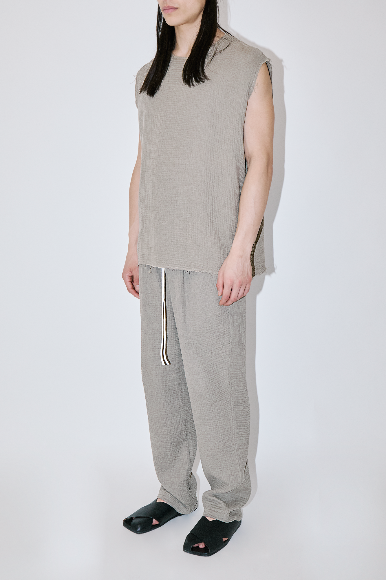 AngelWeave Sand Gauze Sleeveless T-Shirt