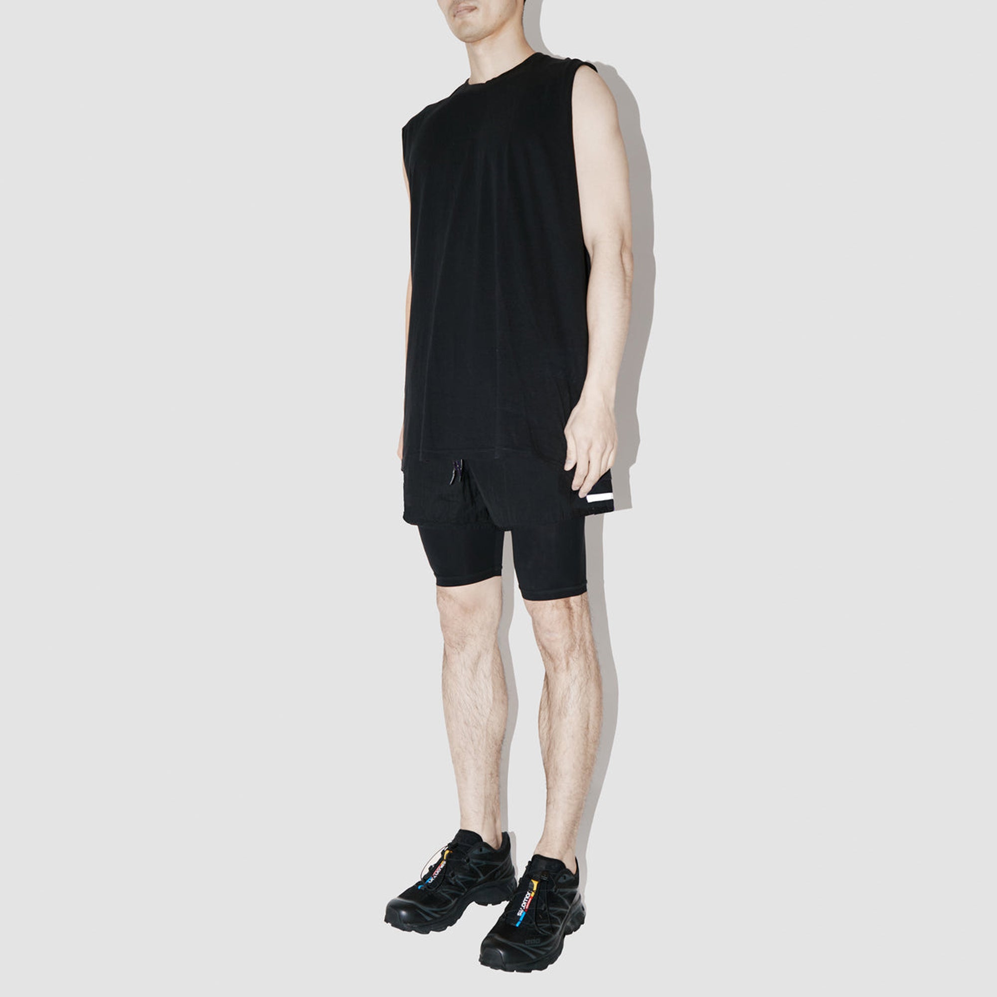 ElevaPima Black Sleeveless T-Shirt