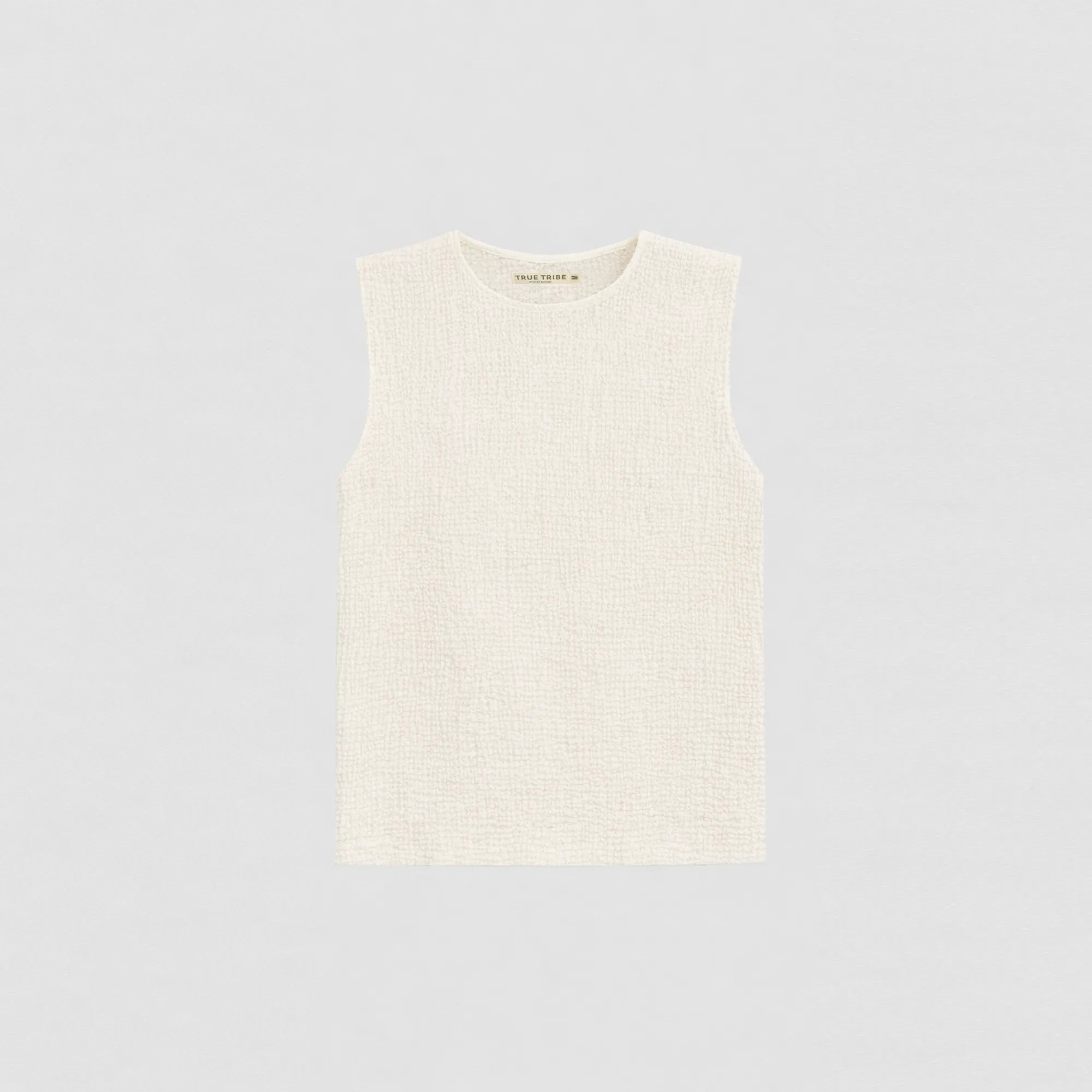 AngelWeave Ivory Gauze Sleeveless T-Shirt
