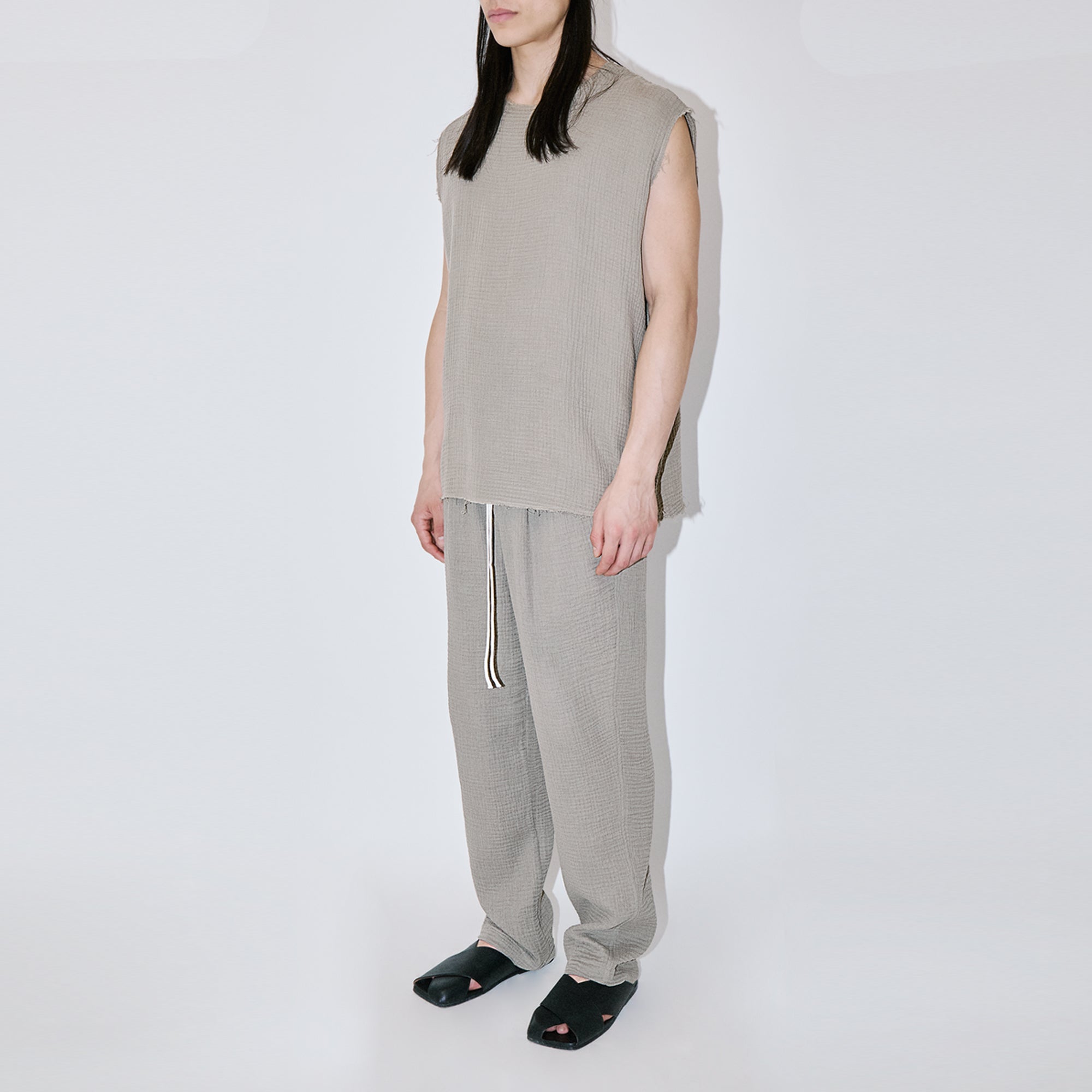 AngelWeave Sand Gauze Sleeveless T-Shirt