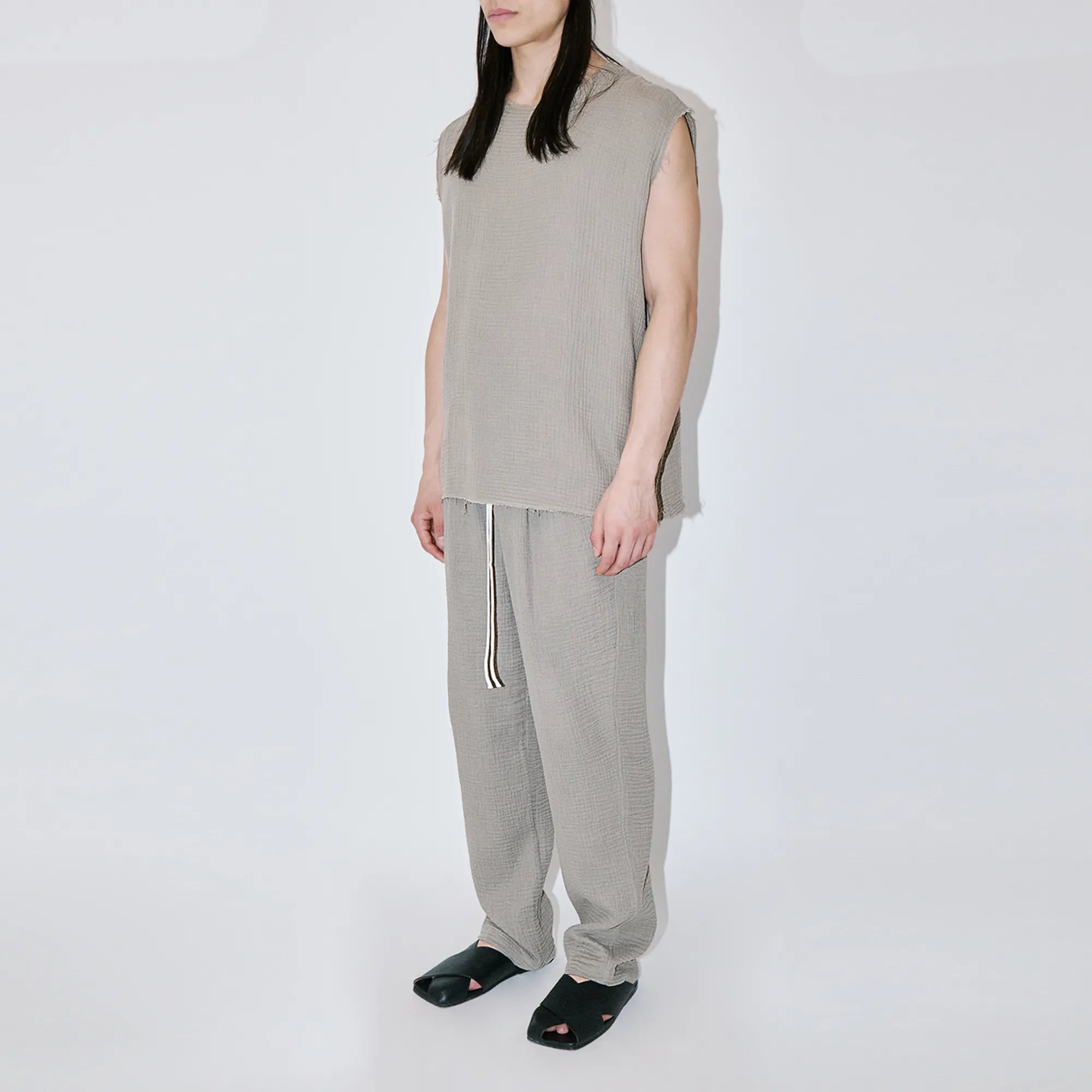 AngelWeave Sand Gauze Sleeveless T-Shirt