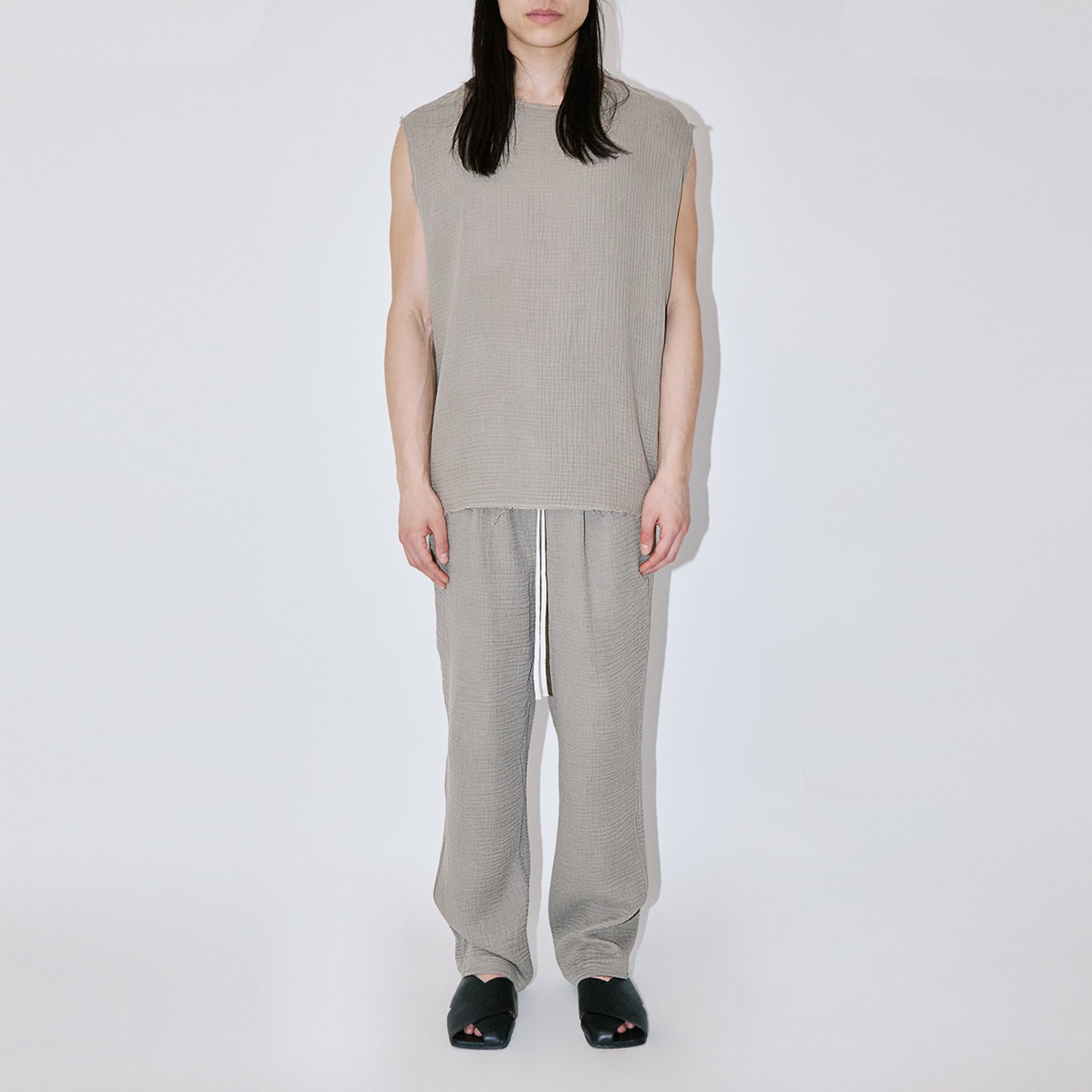 AngelWeave Sand Gauze Sleeveless T-Shirt