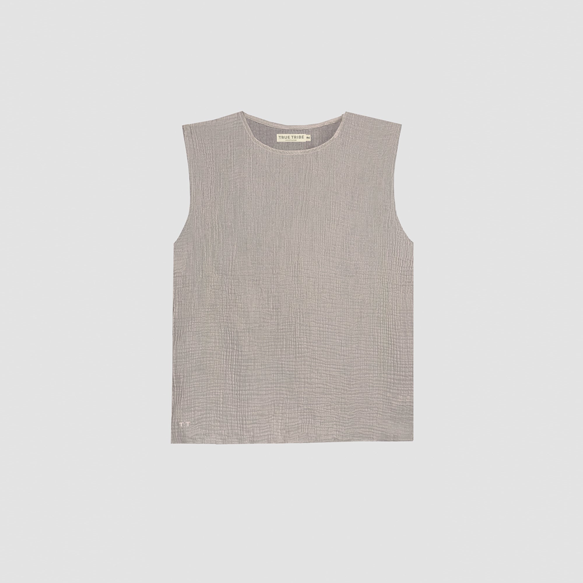 AngelWeave Sand Gauze Sleeveless T-Shirt