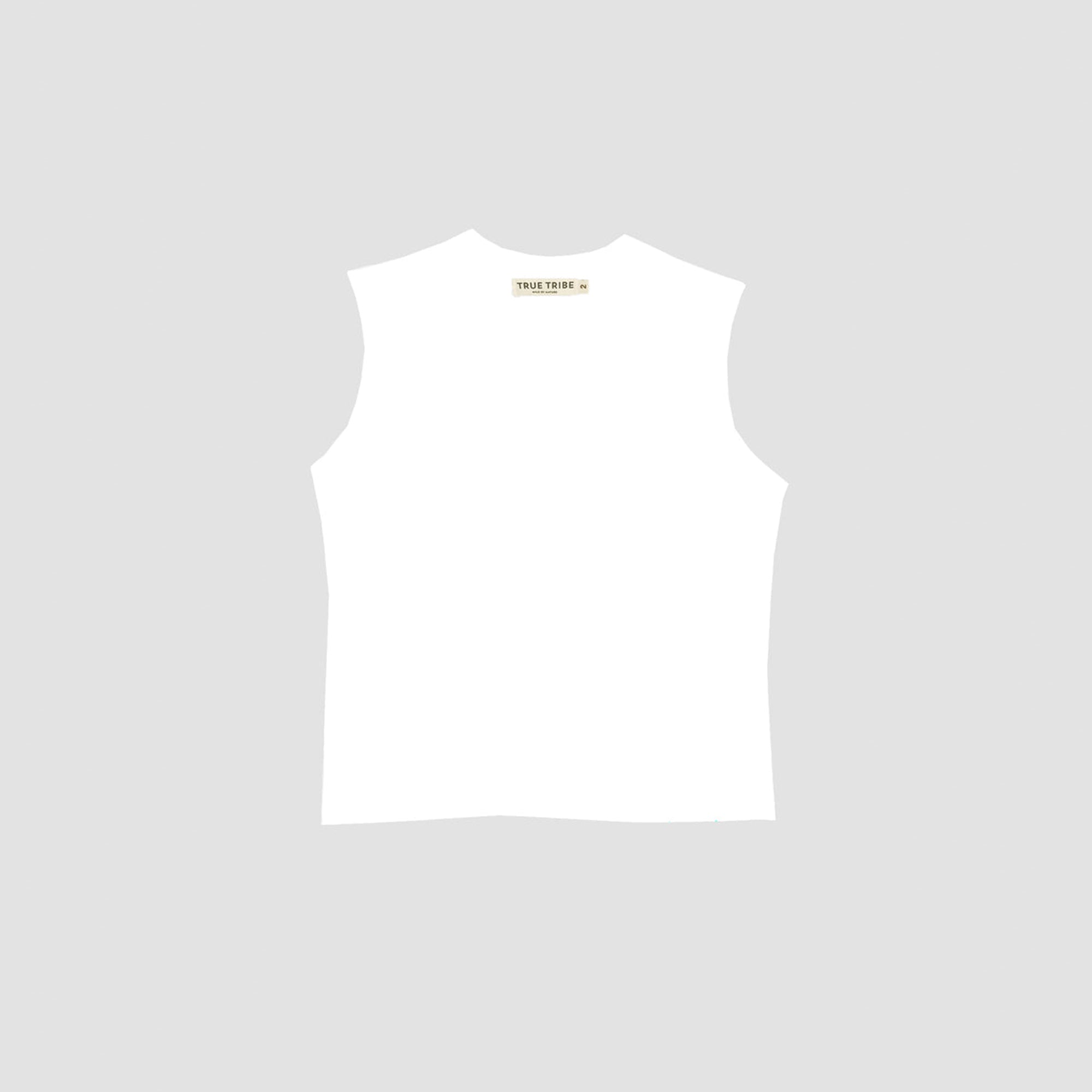 ElevaPima White Sleeveless T-Shirt