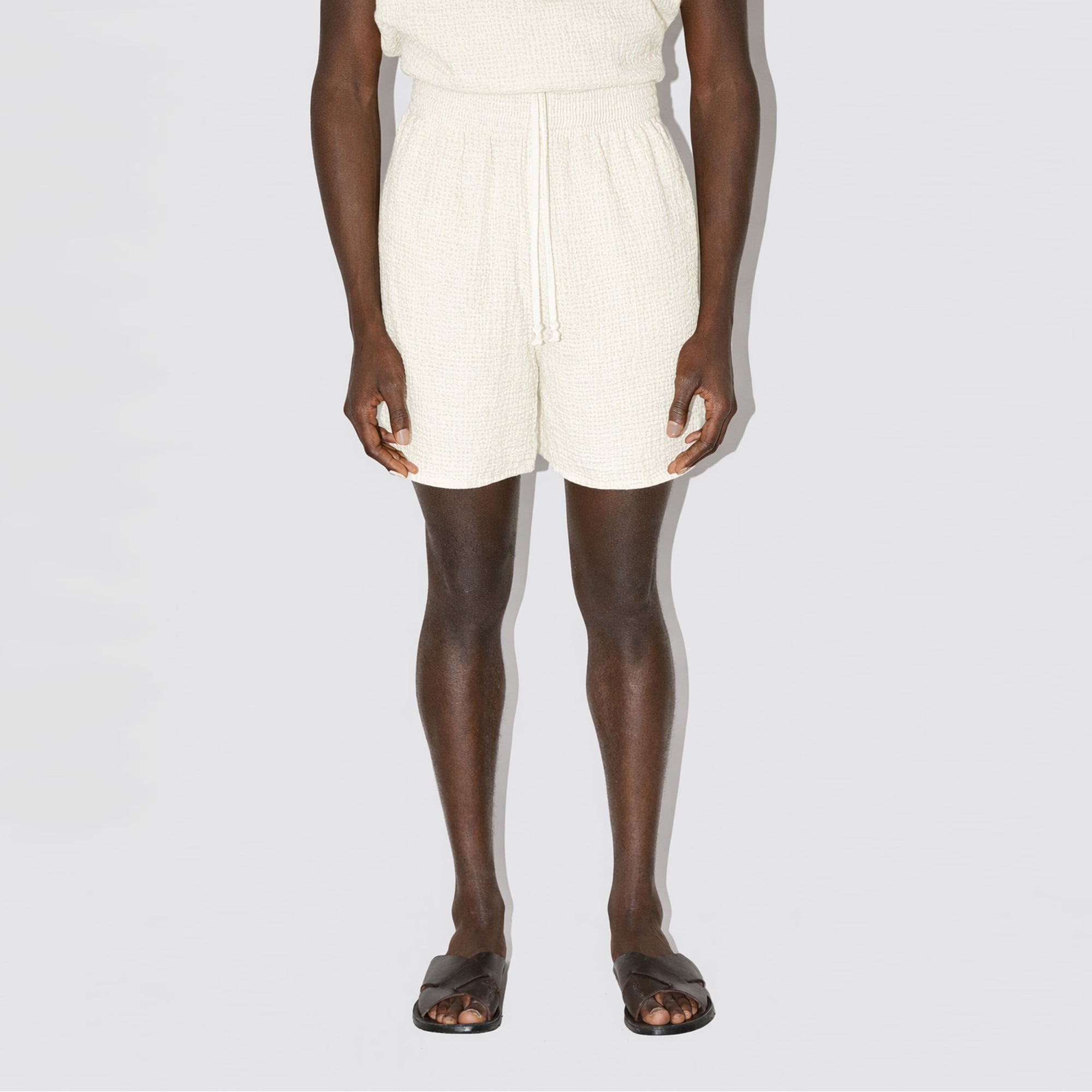 AngelWeave Ivory Gauze Lounge Shorts