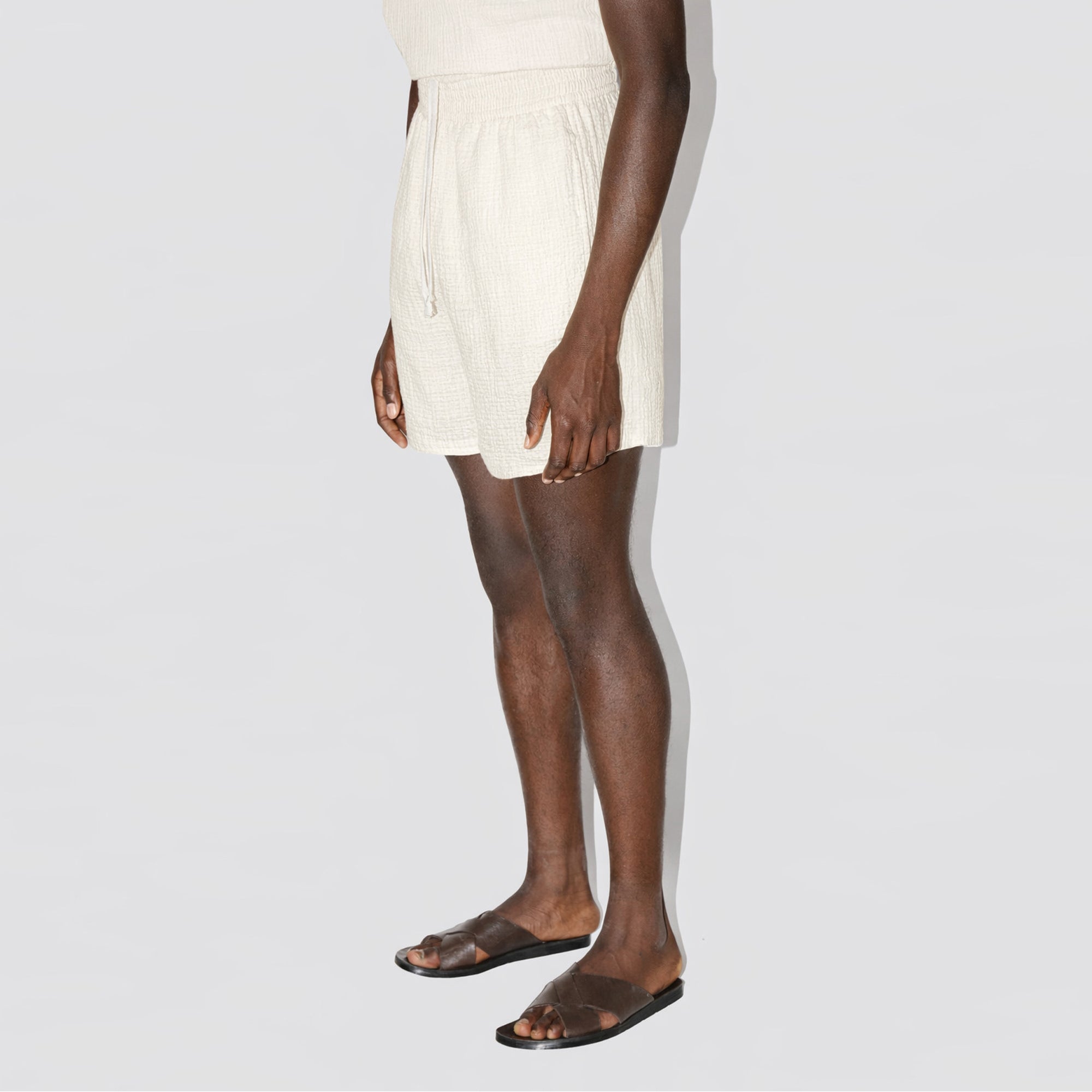 AngelWeave Ivory Gauze Lounge Shorts