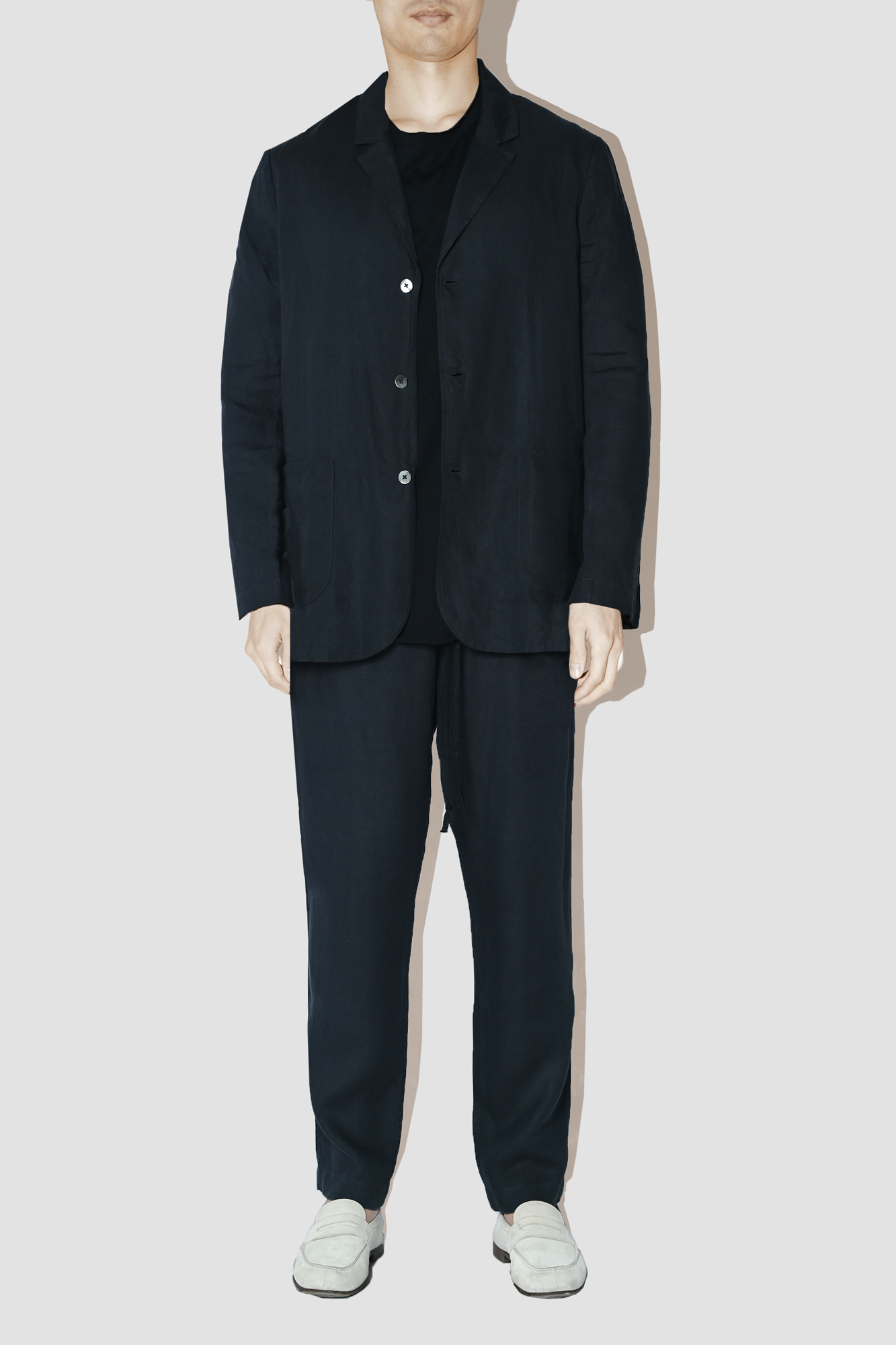 TerraLinen Black Light Suit Jacket