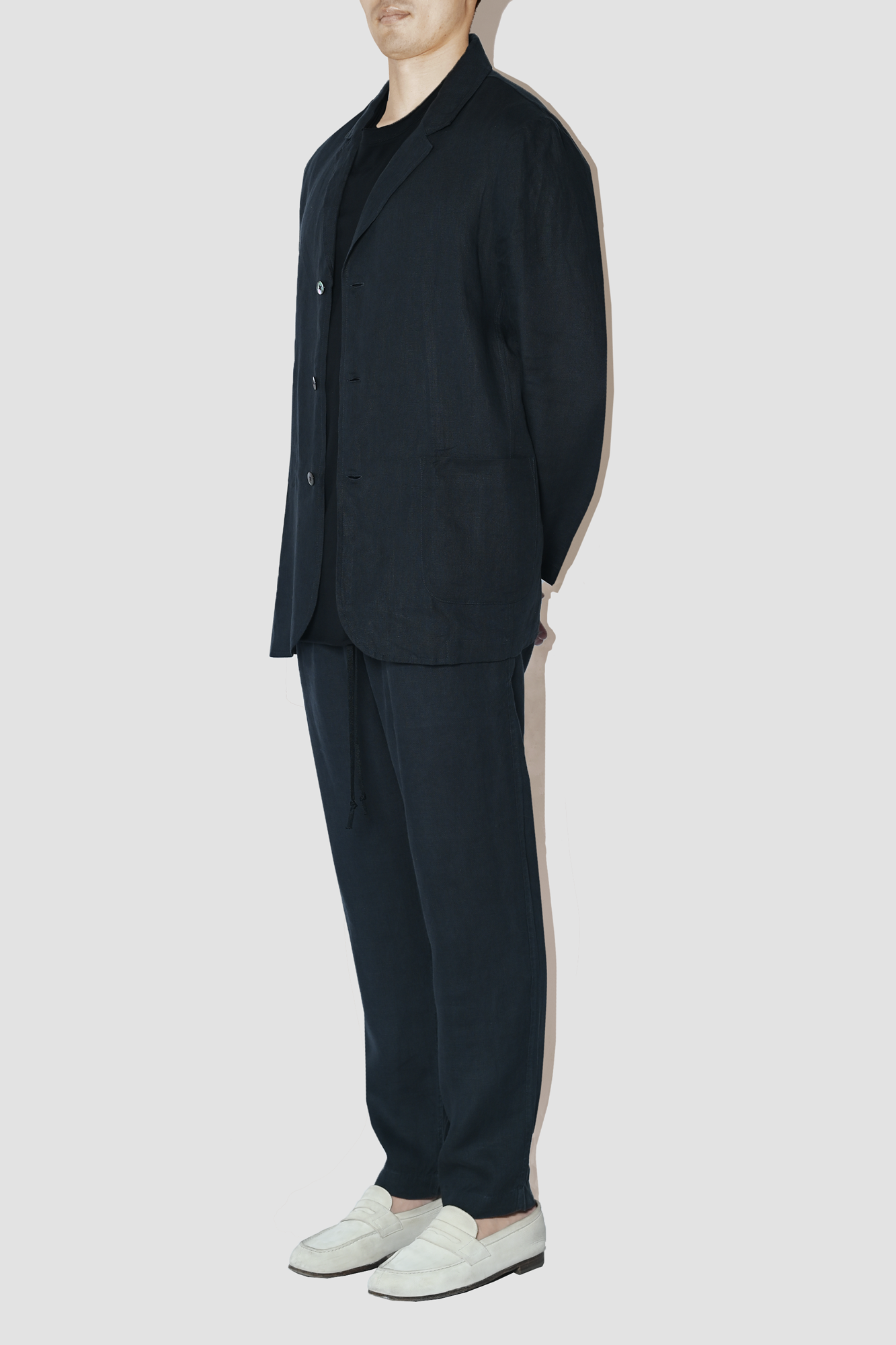 TerraLinen Black Light Suit Jacket