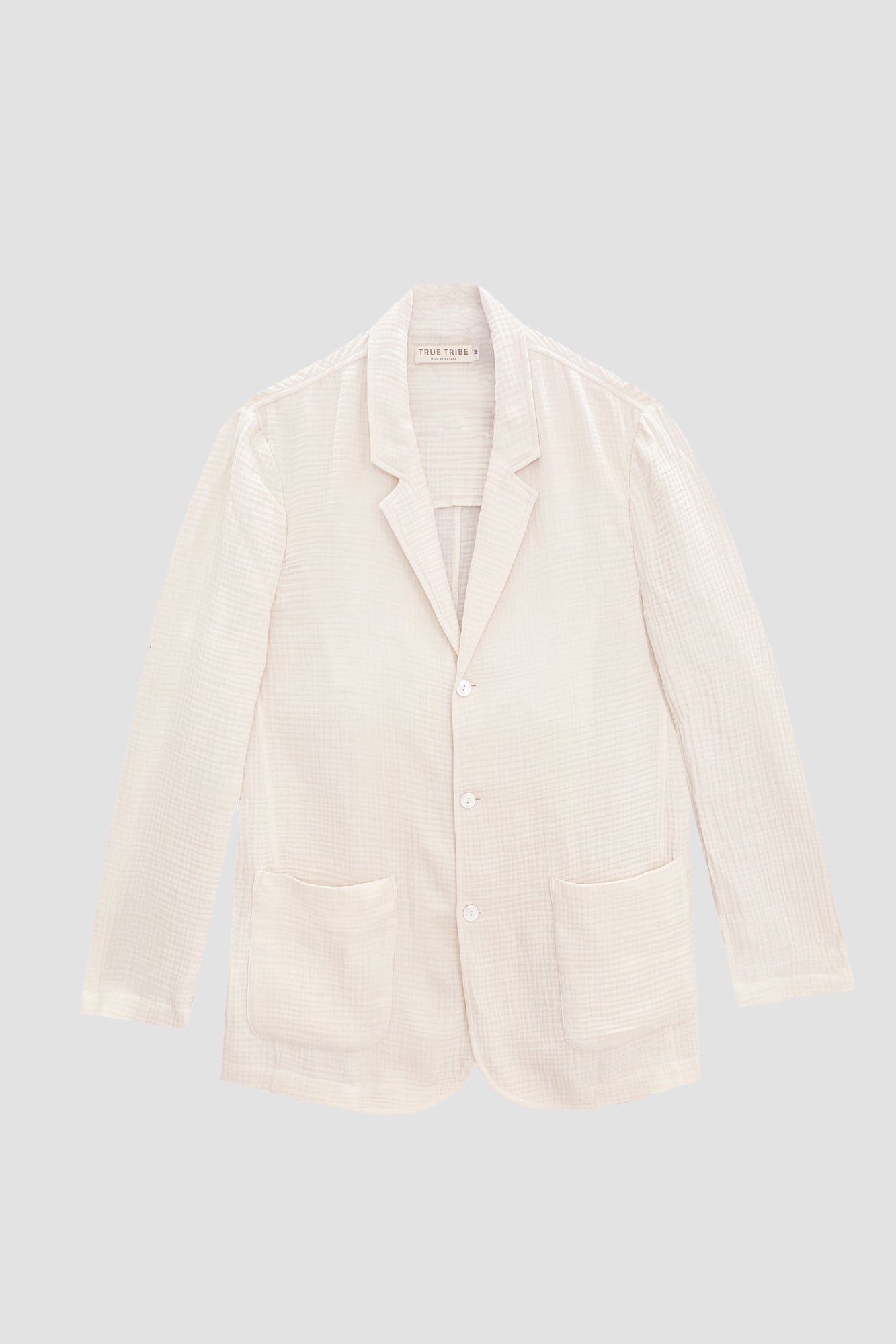 AngelWeave Ivory Gauze Light Suit Jacket