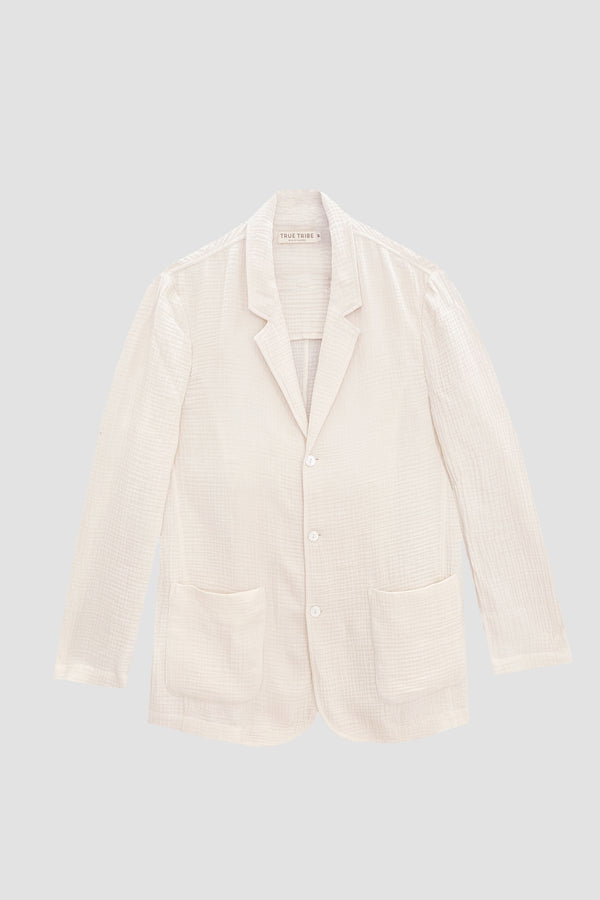 AngelWeave Ivory Gauze Light Suit Jacket