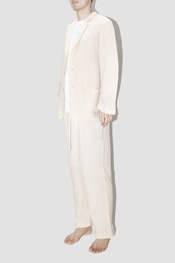 AngelWeave Ivory Gauze Light Suit Jacket