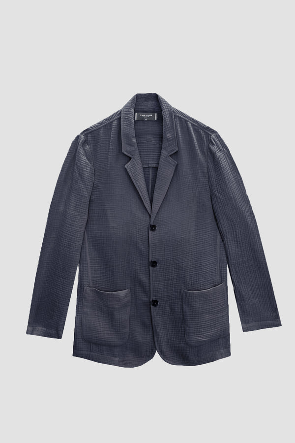 AngelWeave Dark Navy Gauze Light Suit Jacket