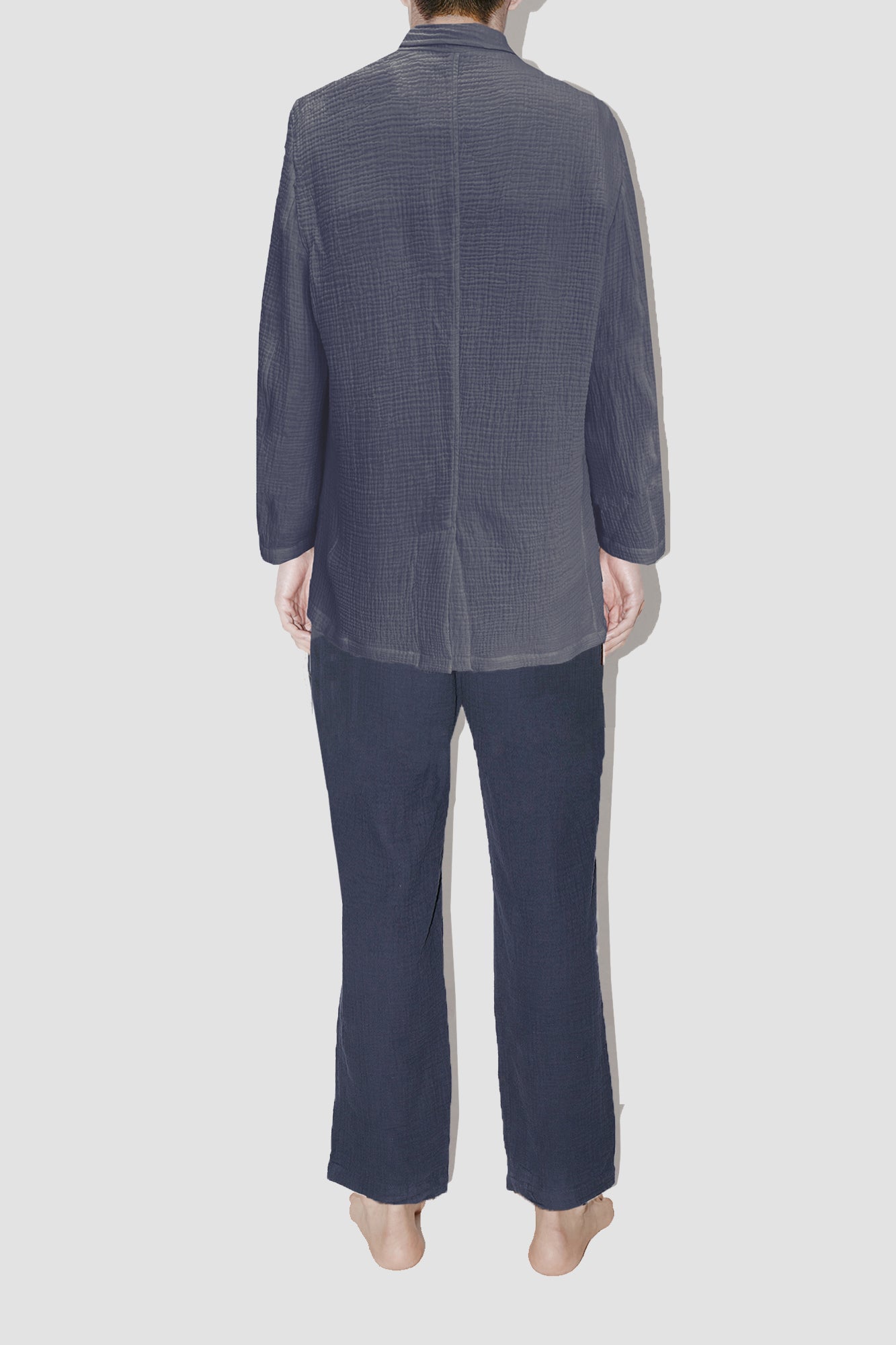 AngelWeave Dark Navy Gauze Light Suit Jacket