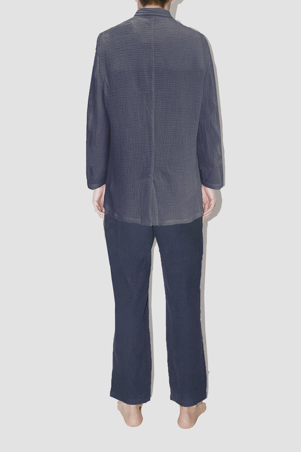 AngelWeave Dark Navy Gauze Light Suit Jacket