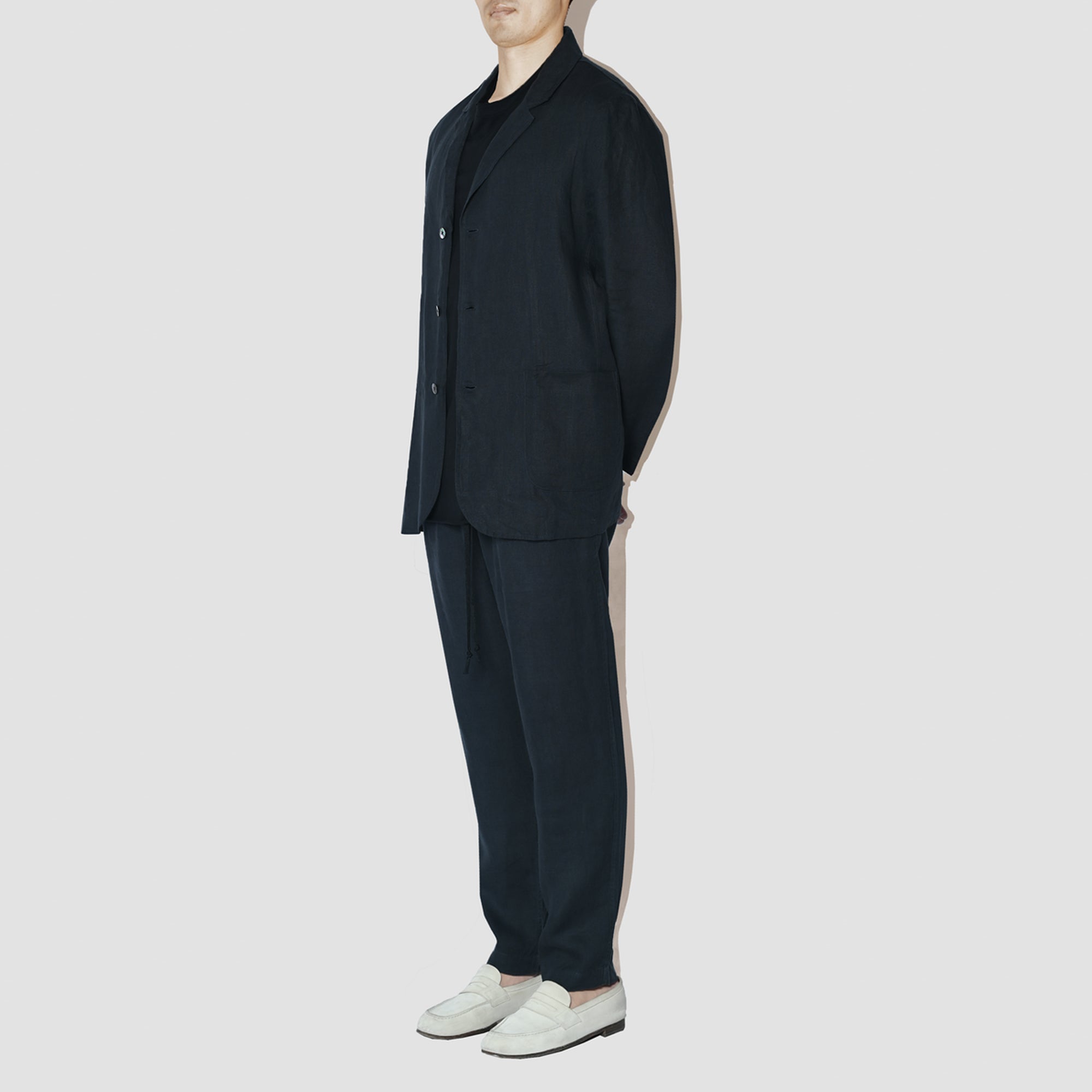 TerraLinen Black Light Suit Jacket