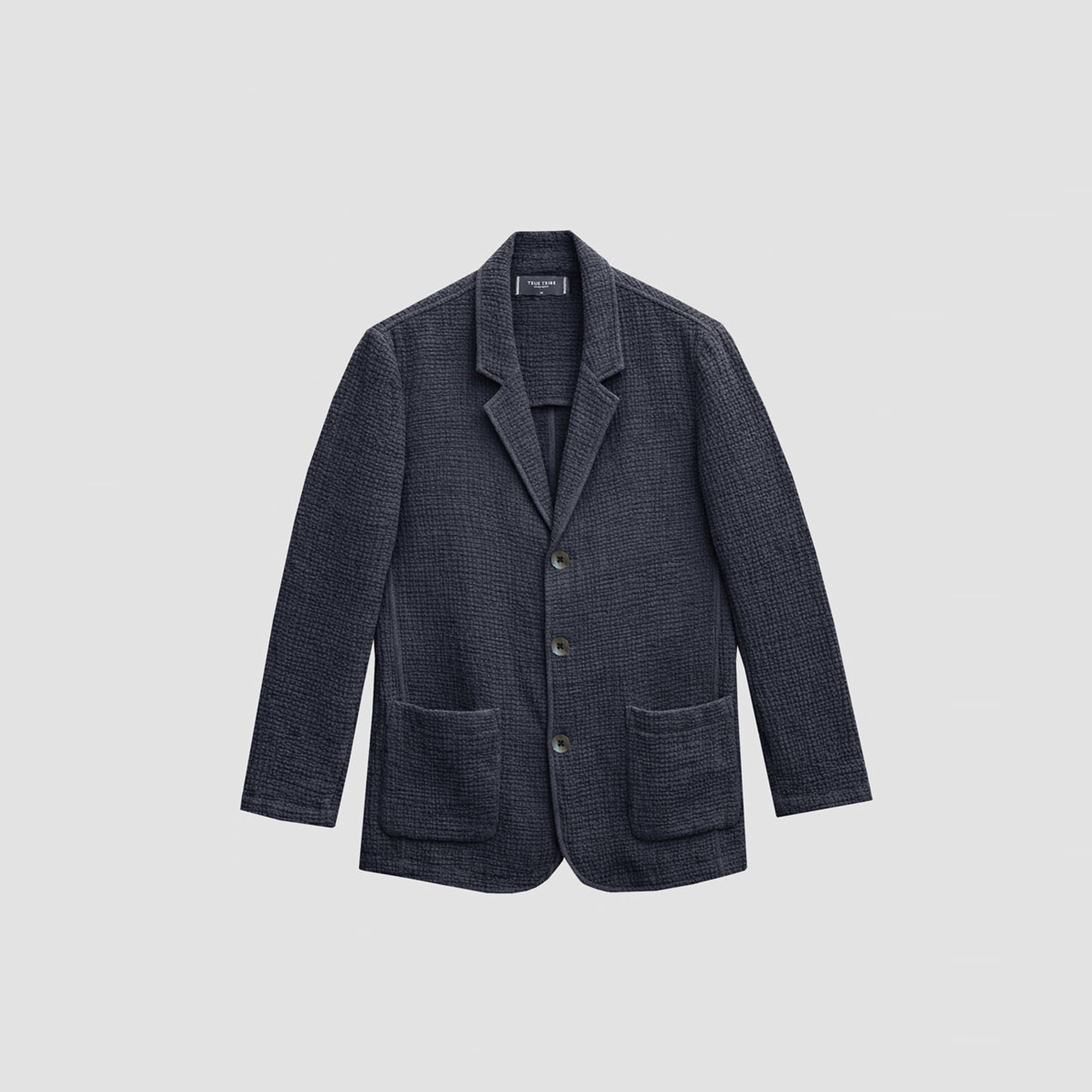 AngelWeave Dark Navy Gauze Light Suit Jacket
