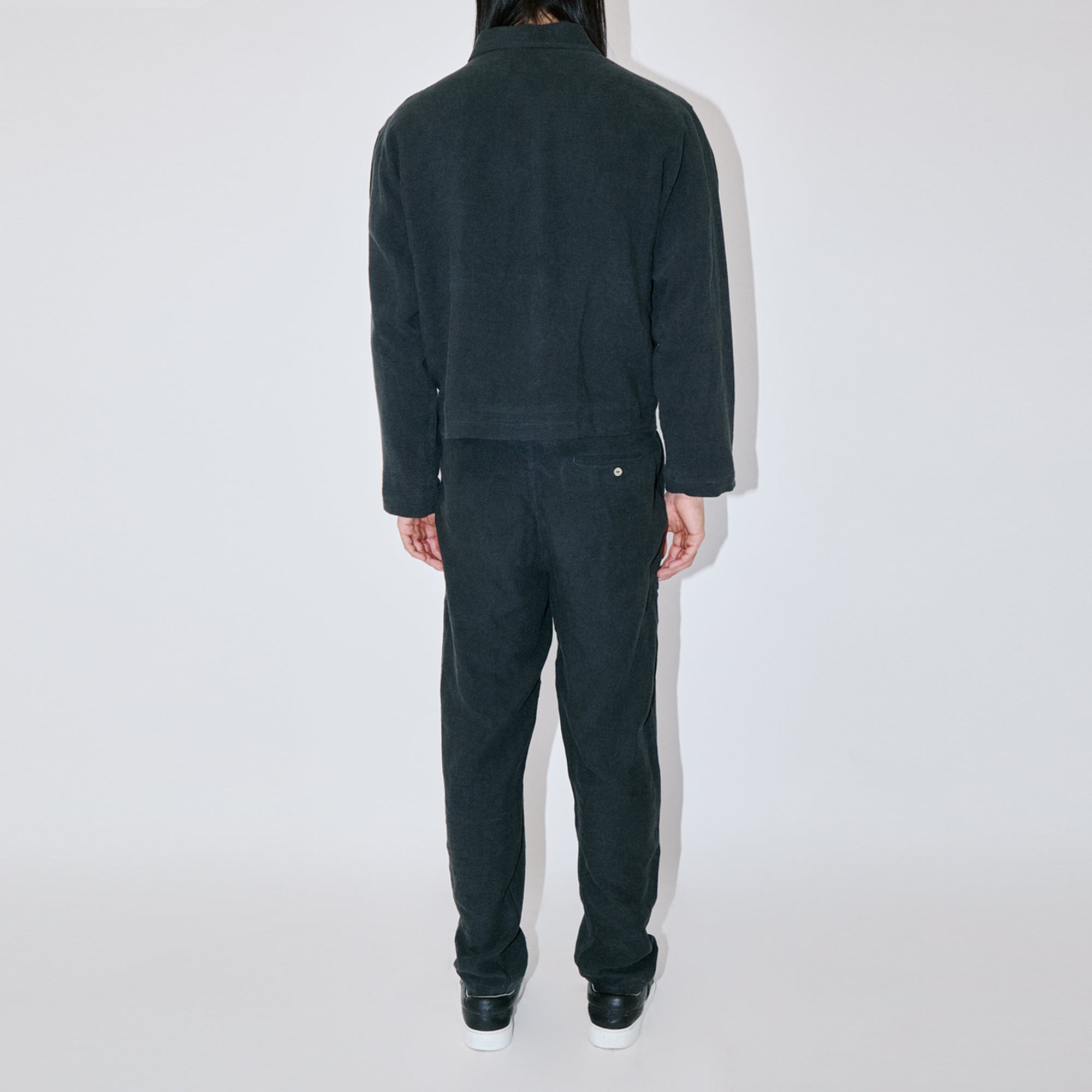 TerraLinen Black Zip Overshirt